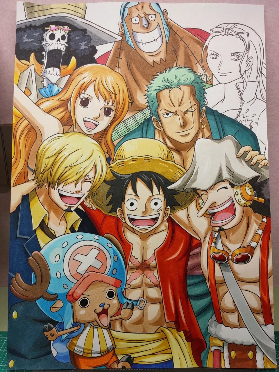 海贼王海报 手绘 上色版本! 来了!来了!
