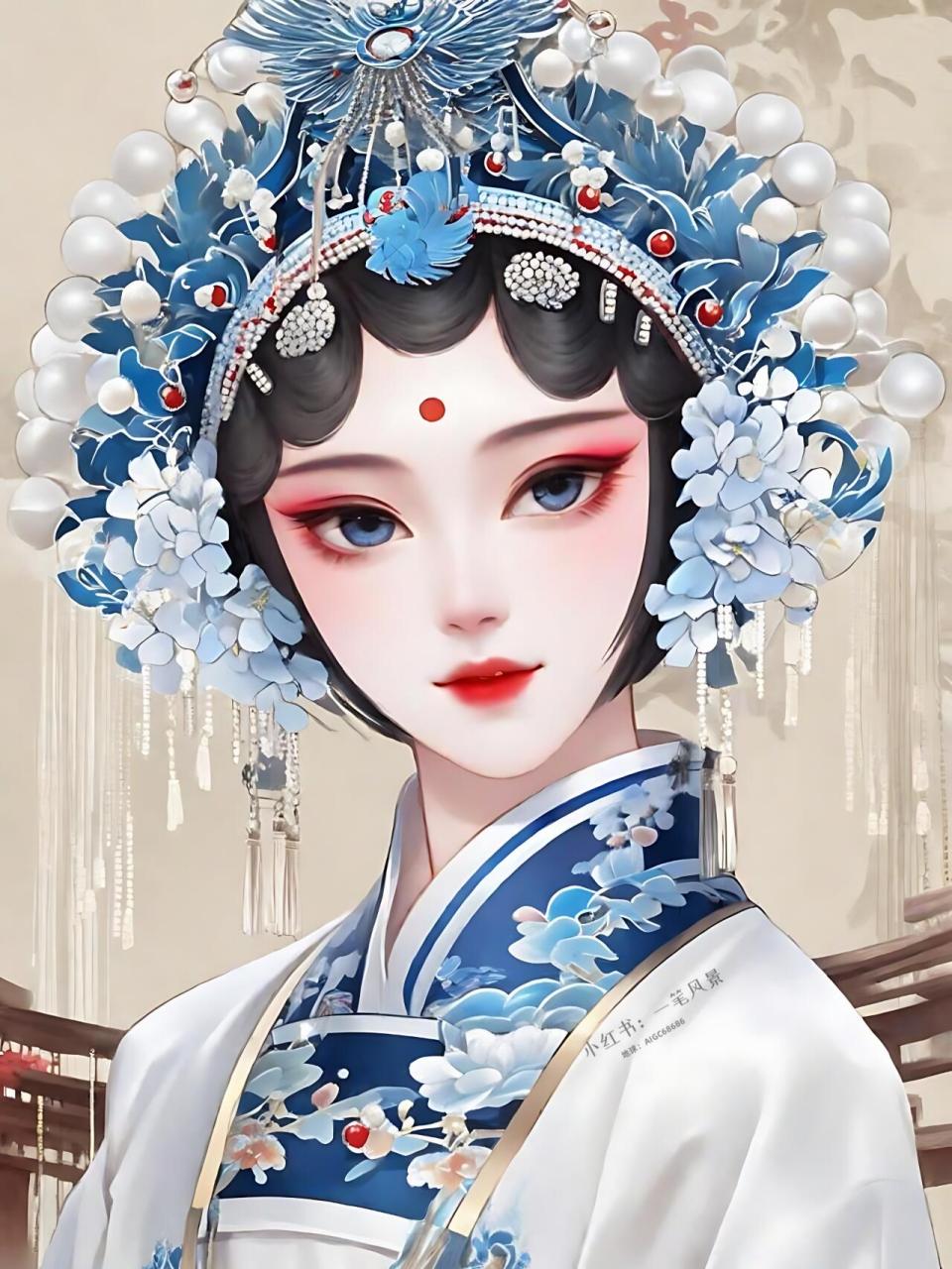 奇域 | 京剧花旦-91 青花瓷之颜 91 94 当青花遇上戏台,每一抹