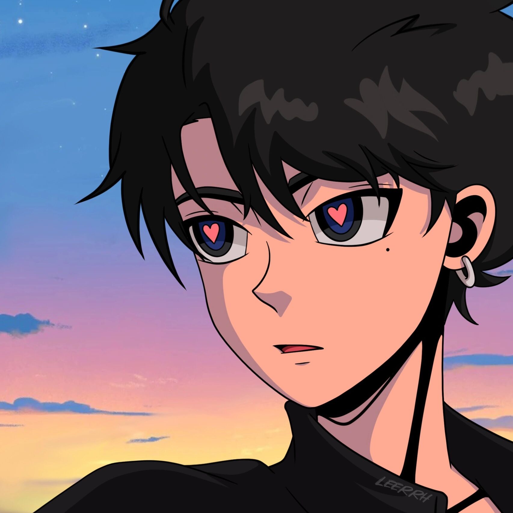 动漫男头|starry sky91 浩瀚的星空 无数的流星都是过客