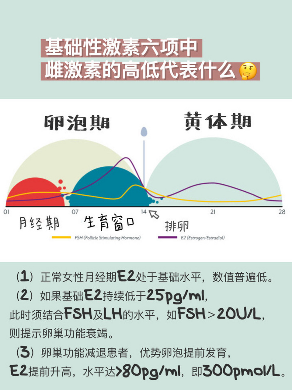979797 看来还是有必要说说基础性激素六项的雌激素特点,以及