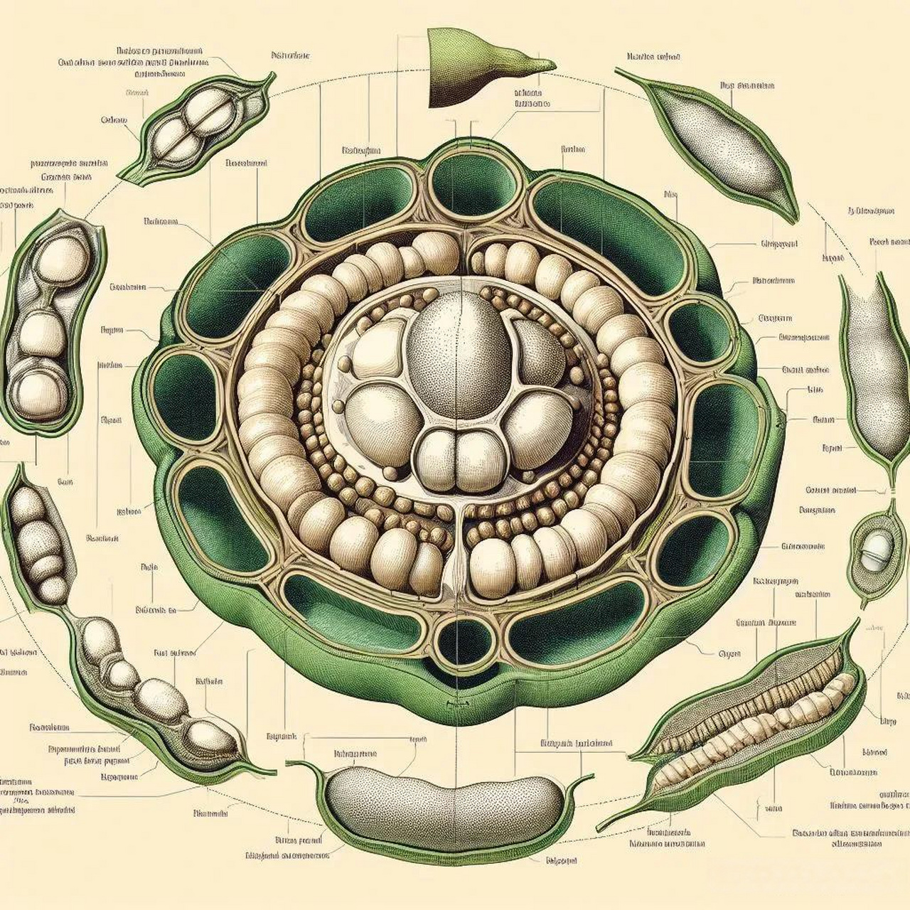 蚕豆种子外部结构图图片