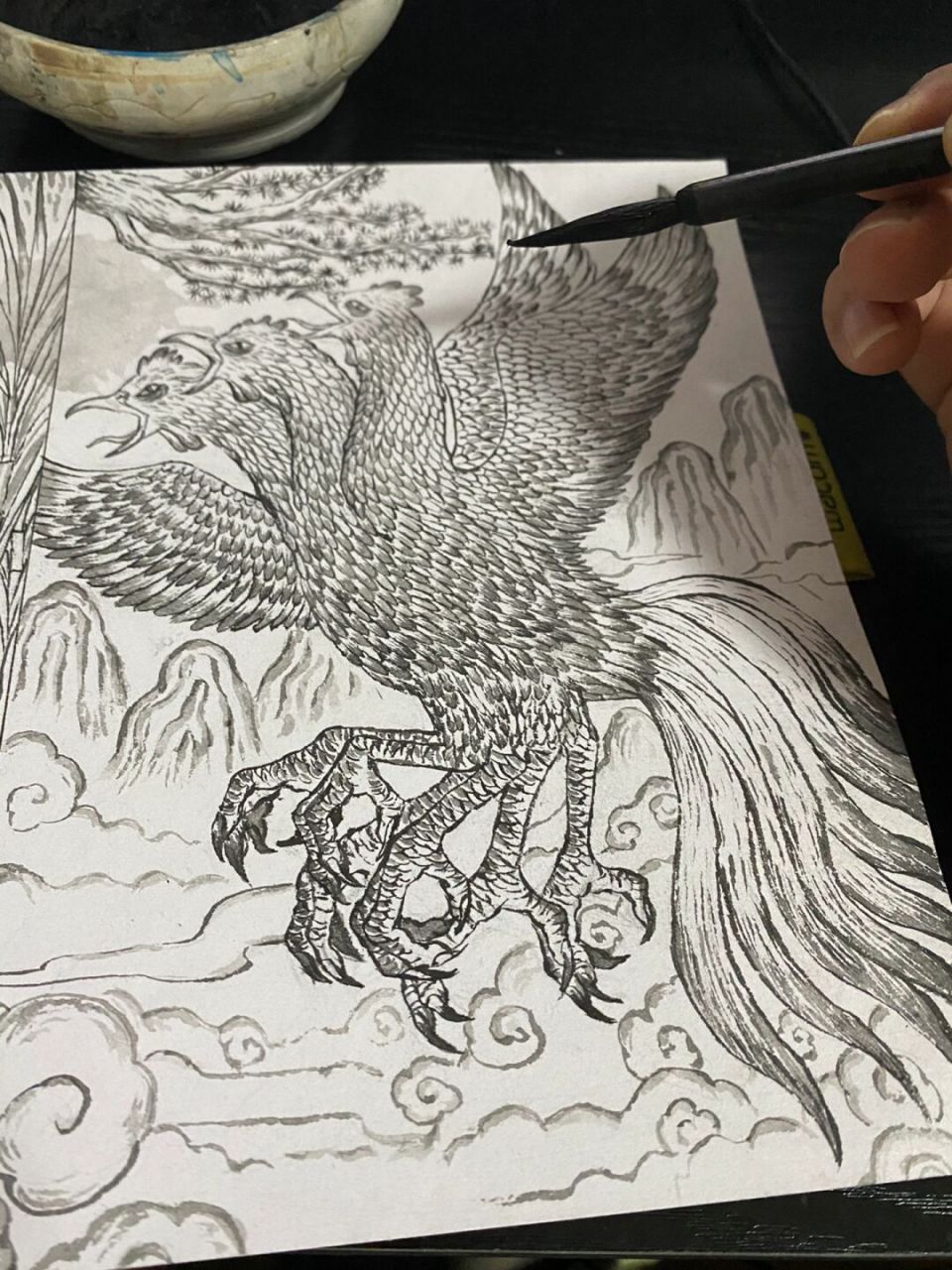 《山海经》-尚付 《山海经·南山经》记载,基山上有一种怪鸟,长得有些