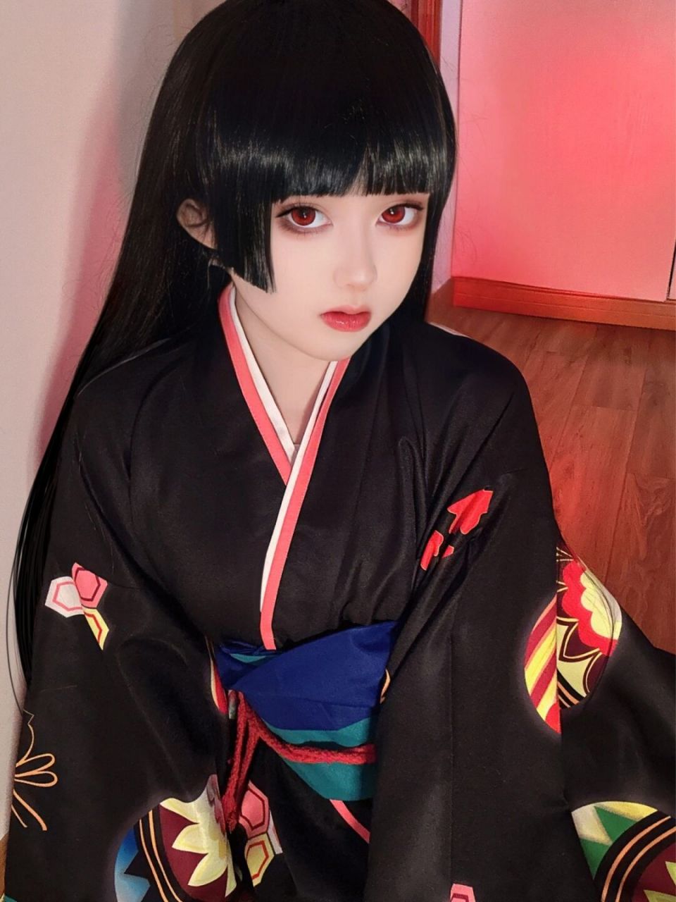 98:初心红色 #地狱少女# 地狱少女 #阎魔爱# #cos# #文艺复兴