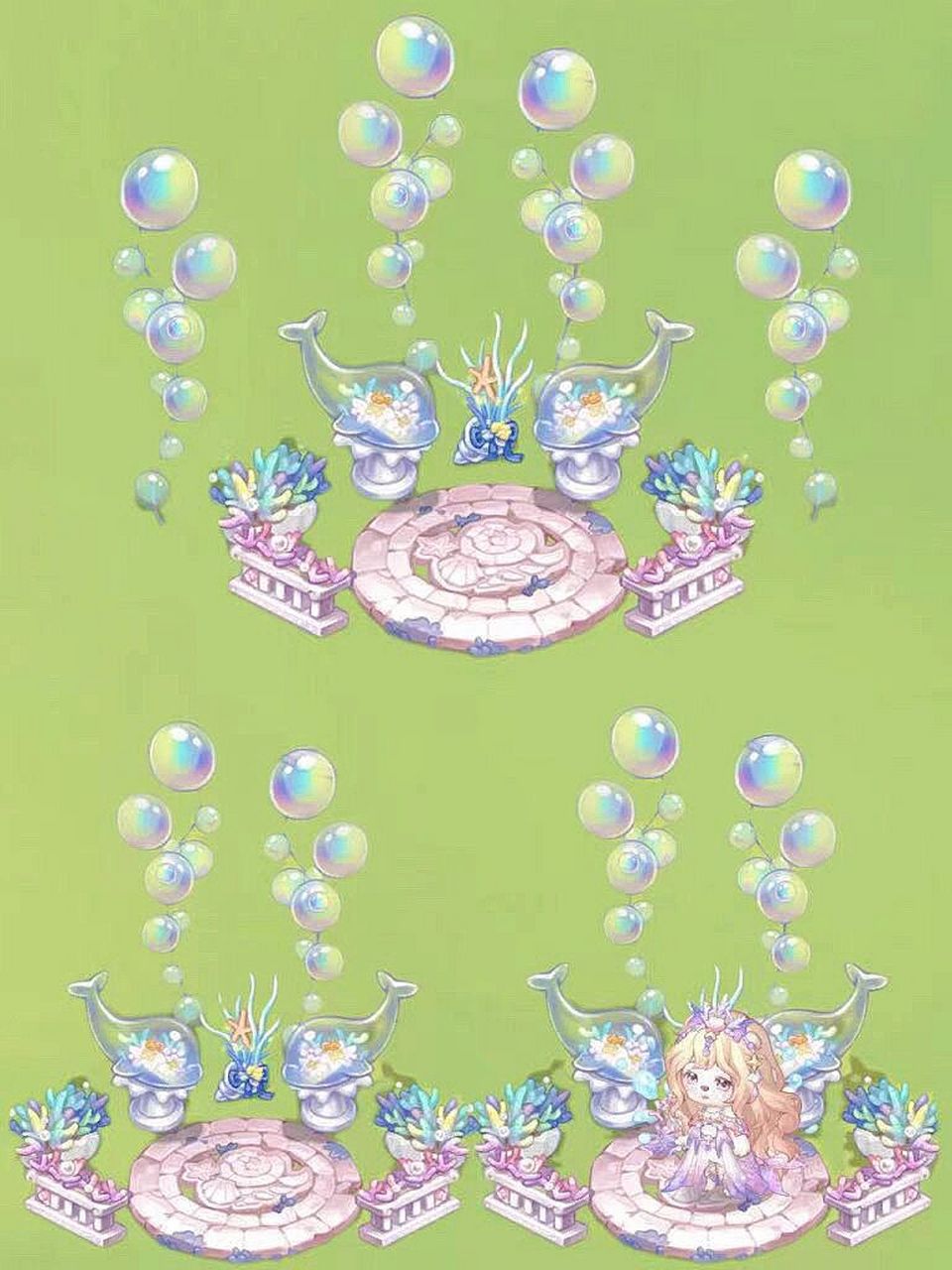 家园原地展台 小清新