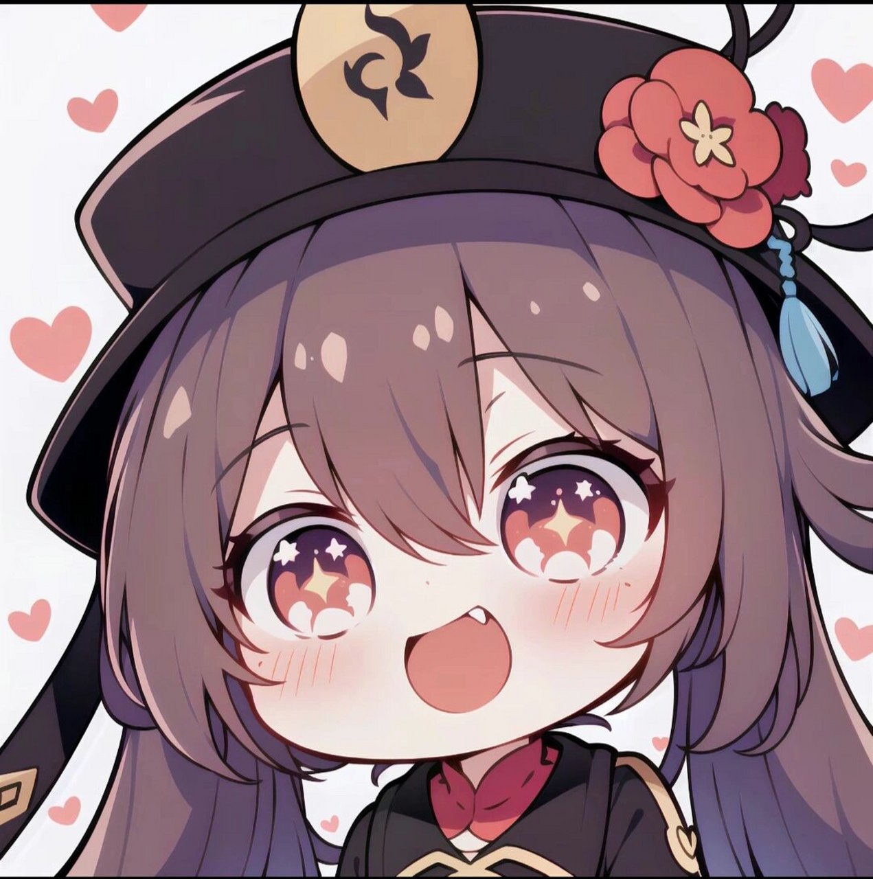 原神胡桃 胡桃q版头像来啦～宝子们快来收藏起来吧～ 图片来源:网络