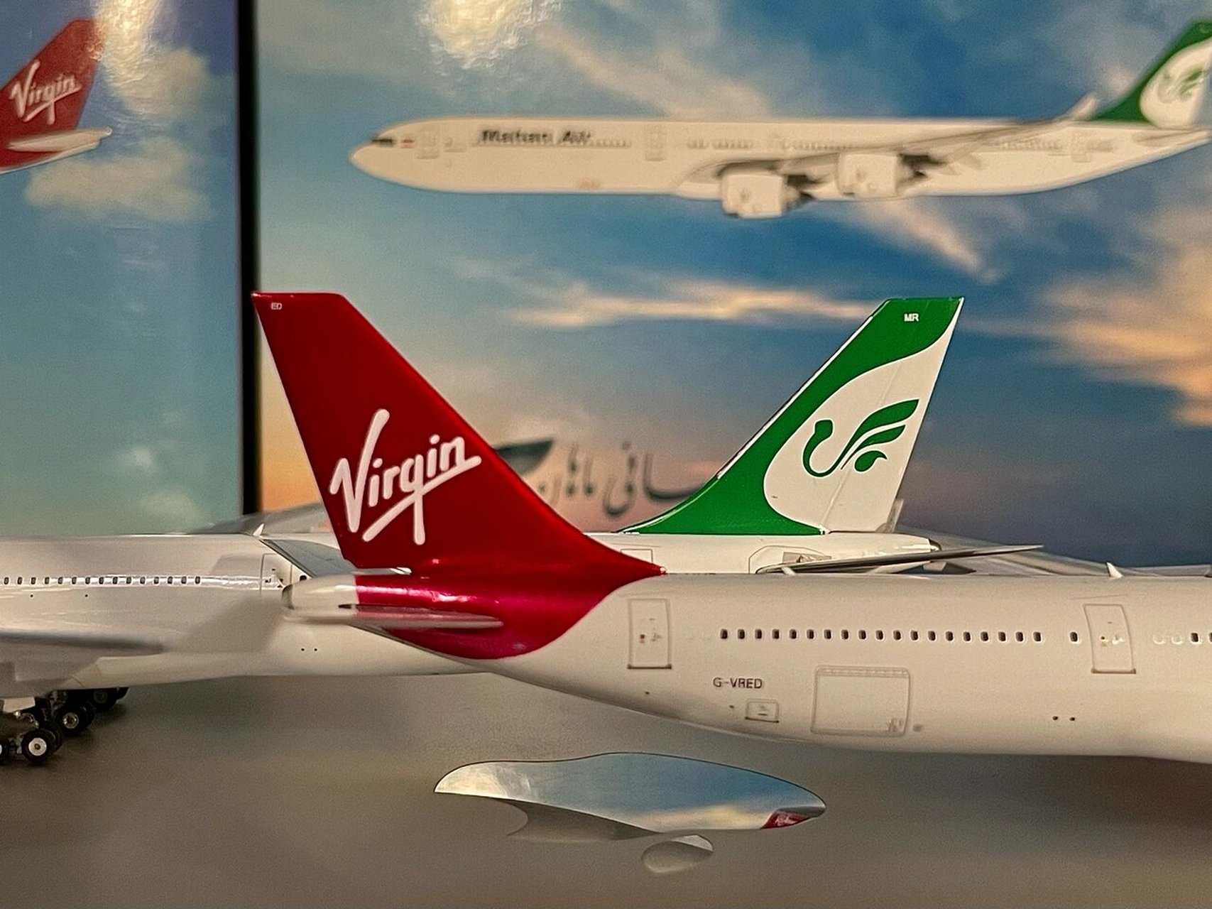 维珍航空  马汉航空  a340-600|法式大长棍 最喜欢的机型