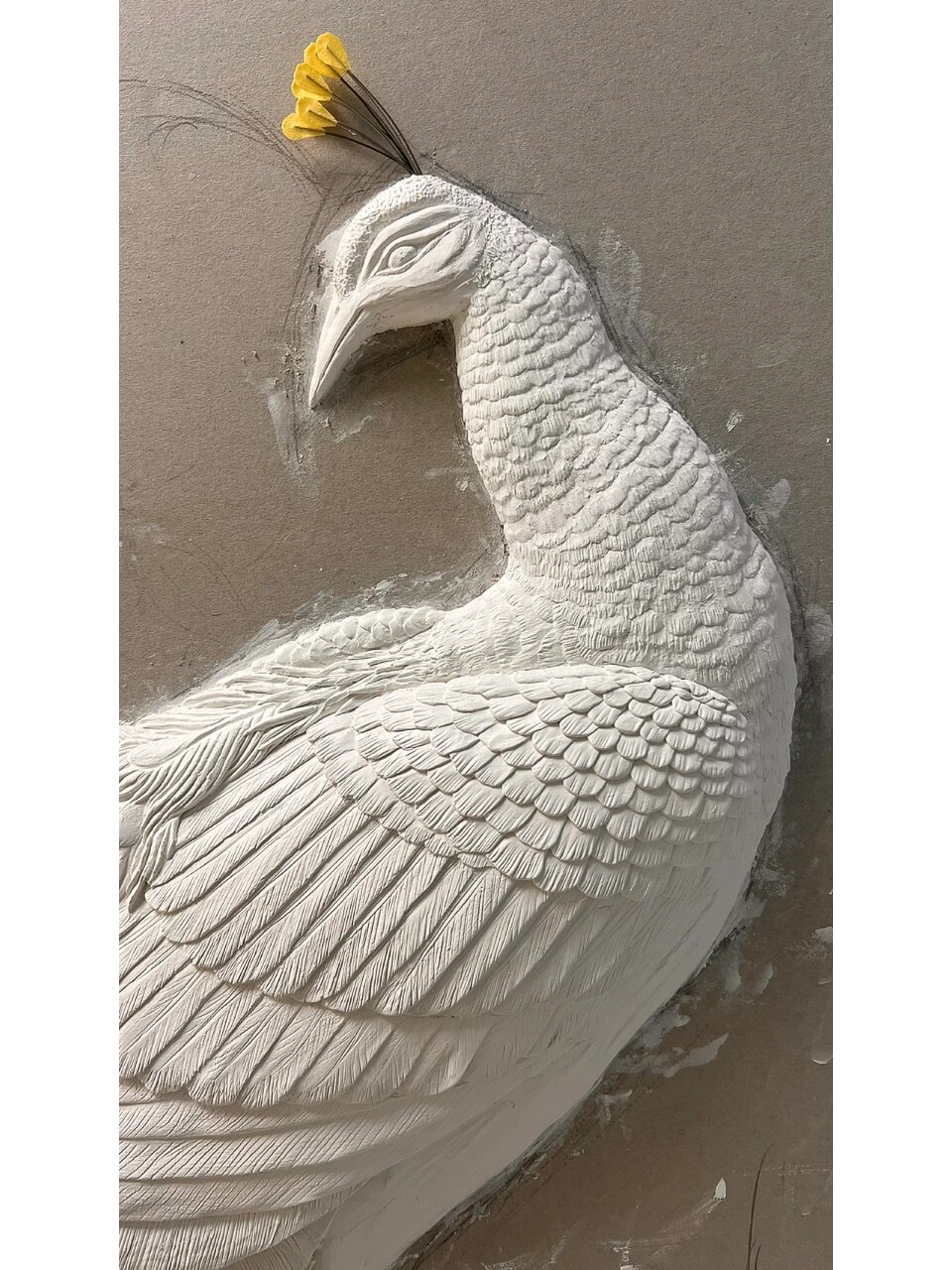 浮雕孔雀作品欣赏