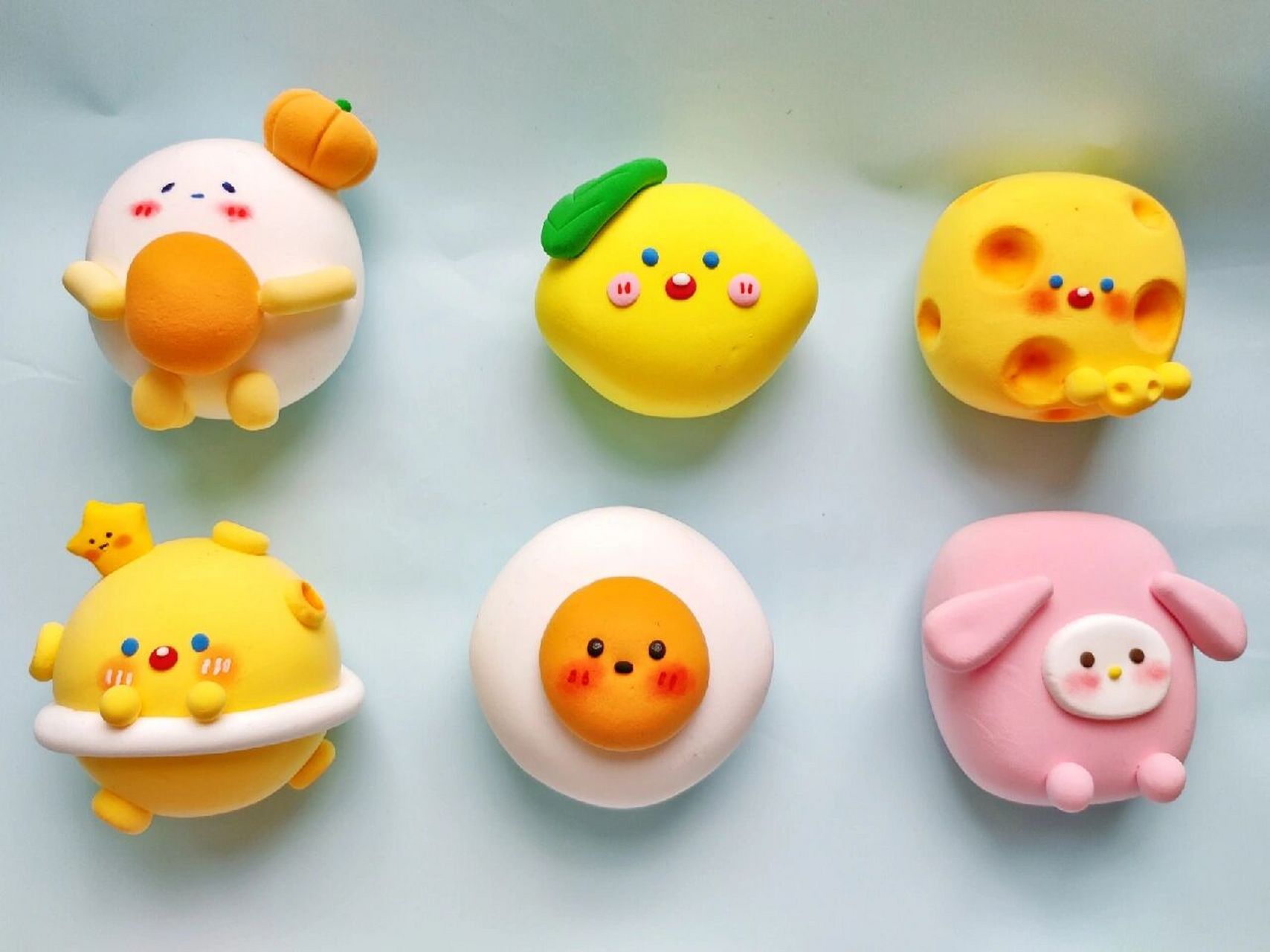 超轻黏土手工|黏土小可爱们98 友友们,我来啦 抽空捏了好多的小可爱