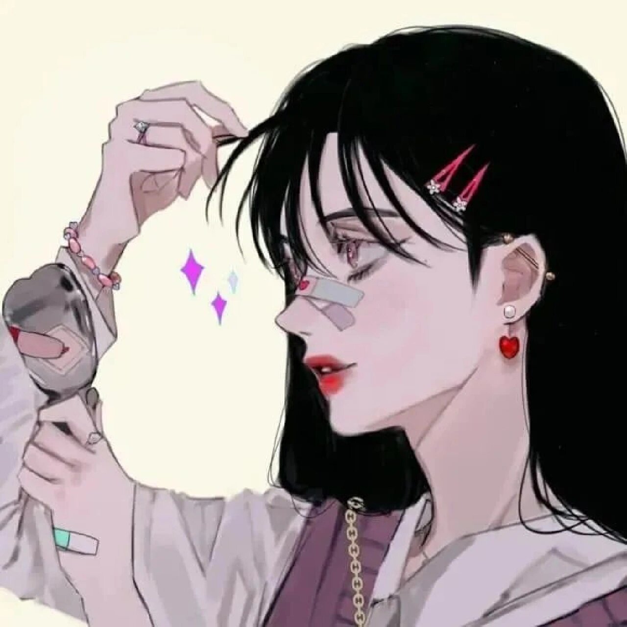 酷女孩动漫头像 可自截可私信,图片源于网络,侵权删