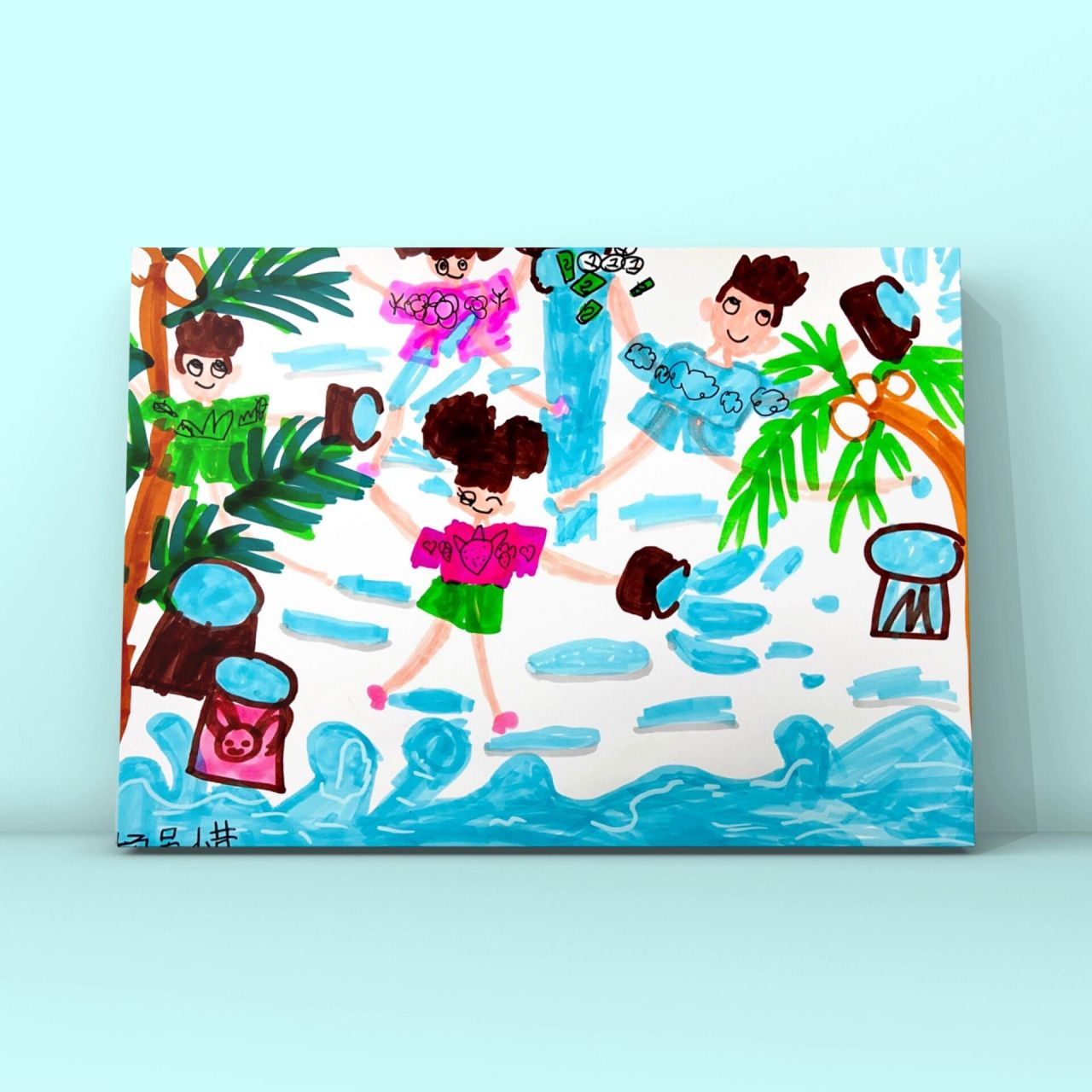 6-7岁创意美术 《泼水节》 《泼水节》 泼水节是中国傣族,阿昌族,布朗