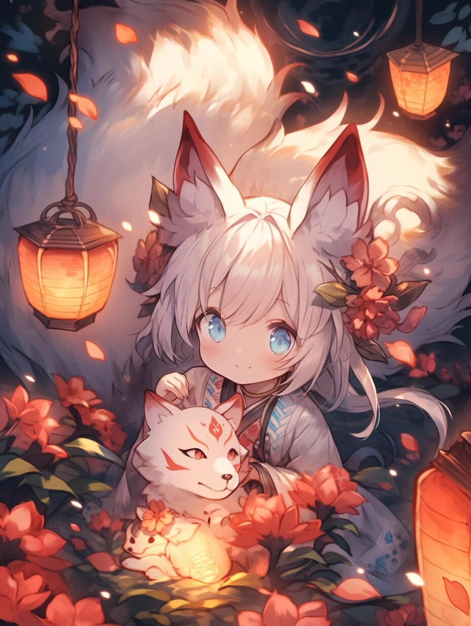 女生头像可爱头像狐妖头像