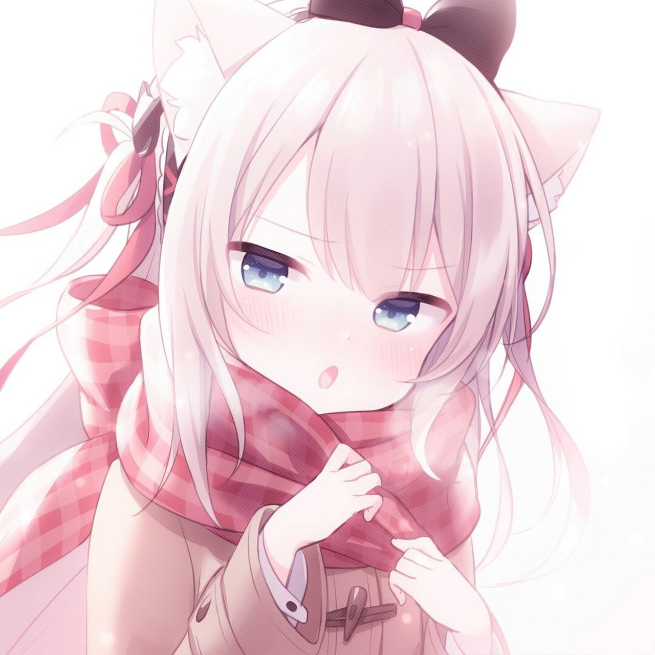 二次元动漫柔弱型女生头像