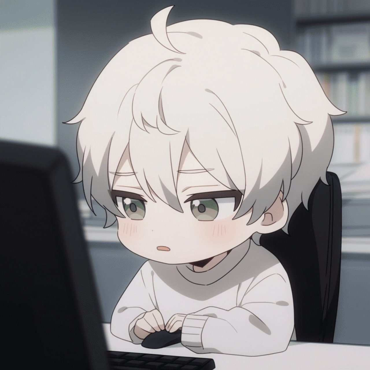 动漫男头|打工人头像