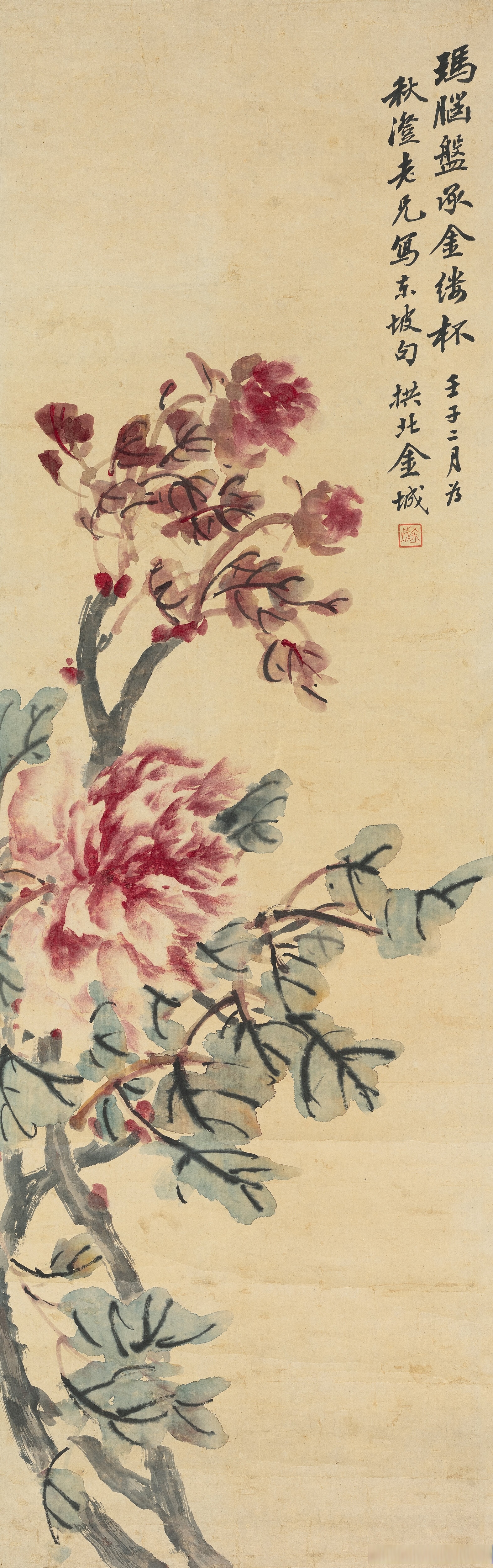 画家金城花鸟画