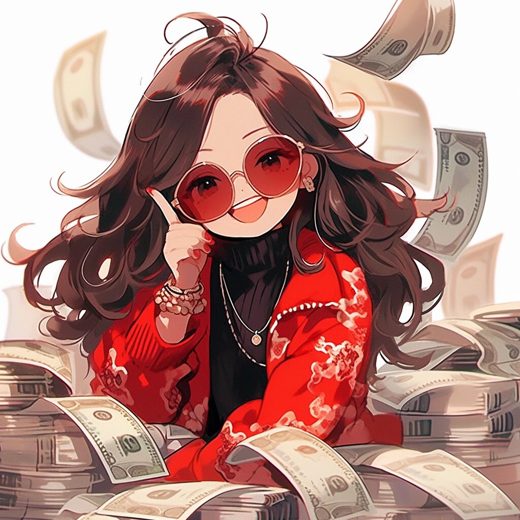 新年富婆头像|爱财爱己,风生水起