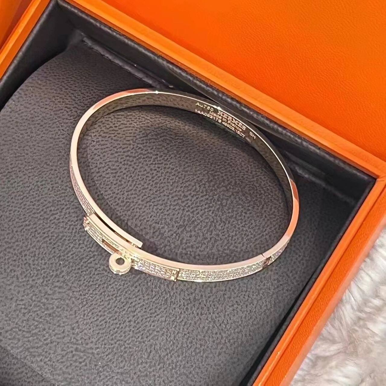 hermes 爱马仕 kelly 满钻手镯 sh号 公价33w 我们好价90十几万