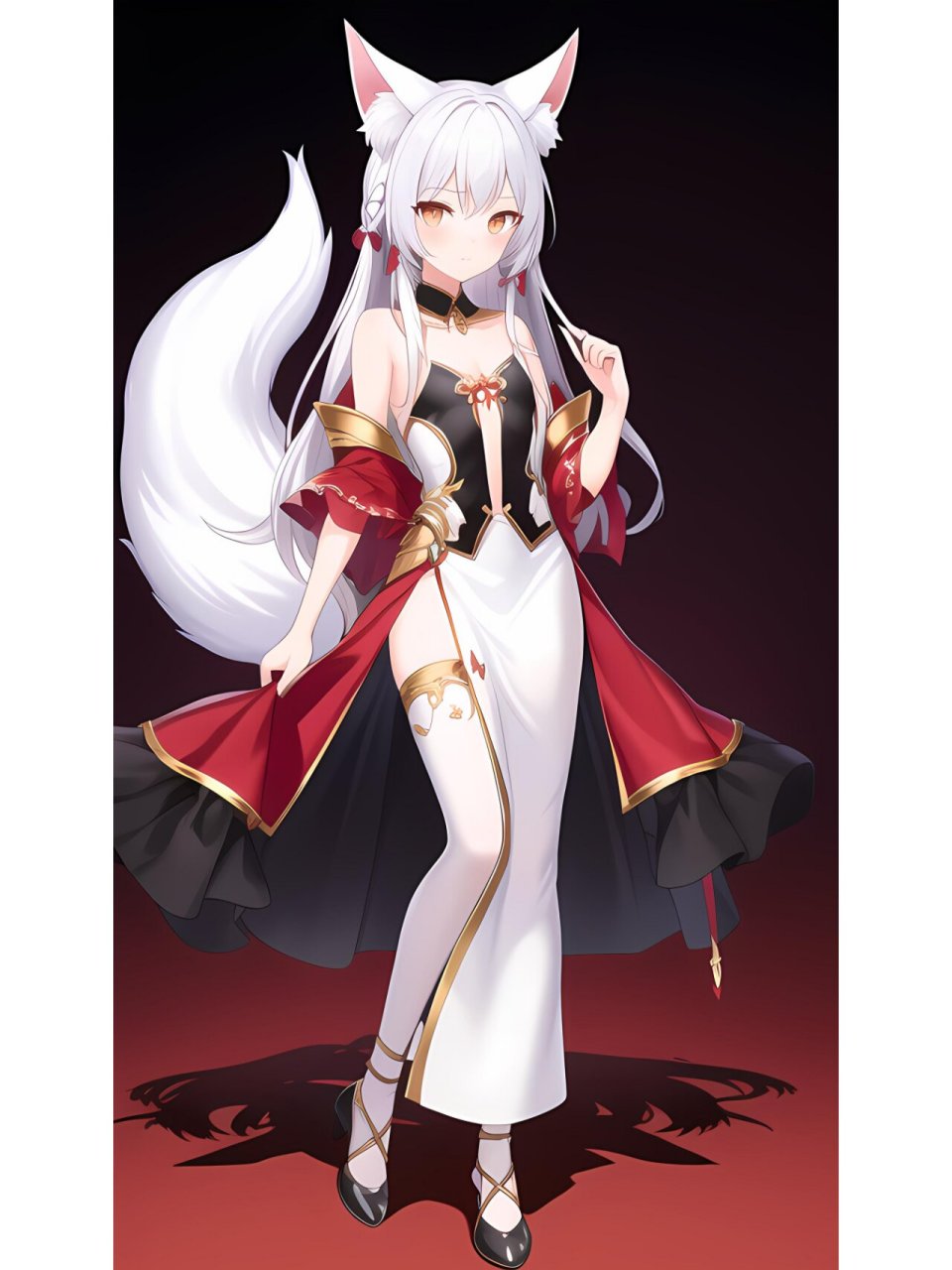 九尾妖狐,动漫二次元绘画人物