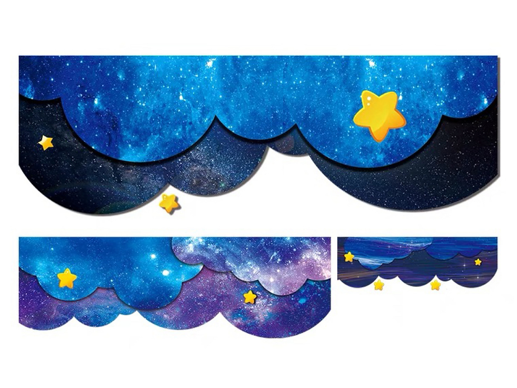 幼儿园星空主题环创|开学环境创设|星空 幼儿园星空主题环创吊饰蓝色