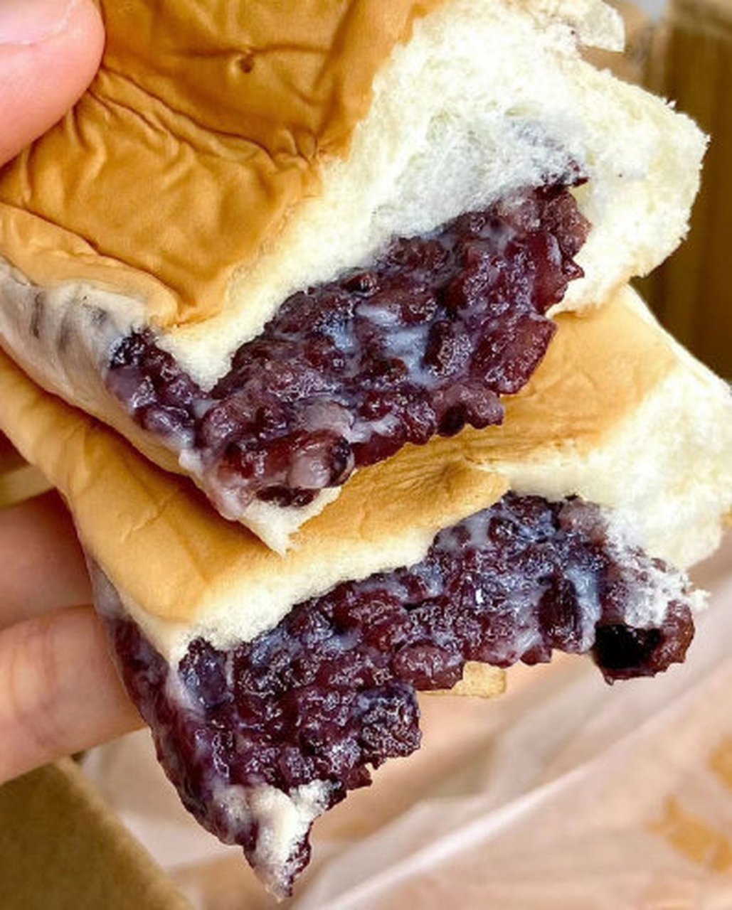 3  每次吃完紫米面包总觉得意犹未尽,吃两个又太多,这次买一箱紫米