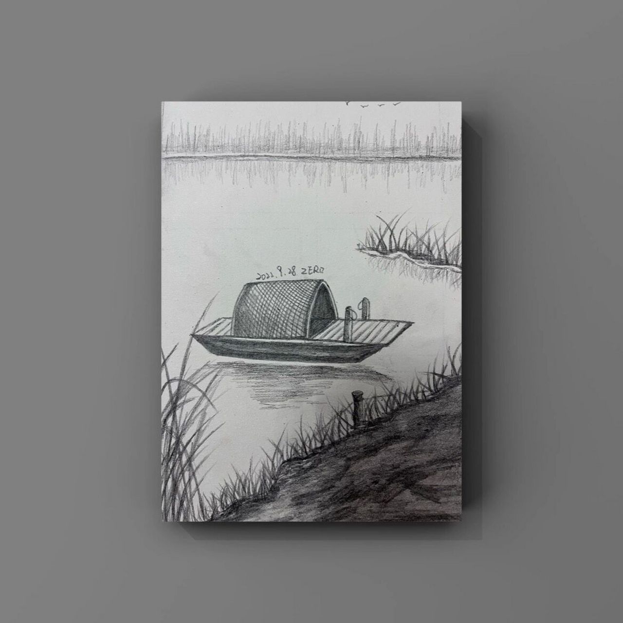 素描|乌蓬船|临摹    平凡生活里的一些热爱与坚持   耿老师交作业啦