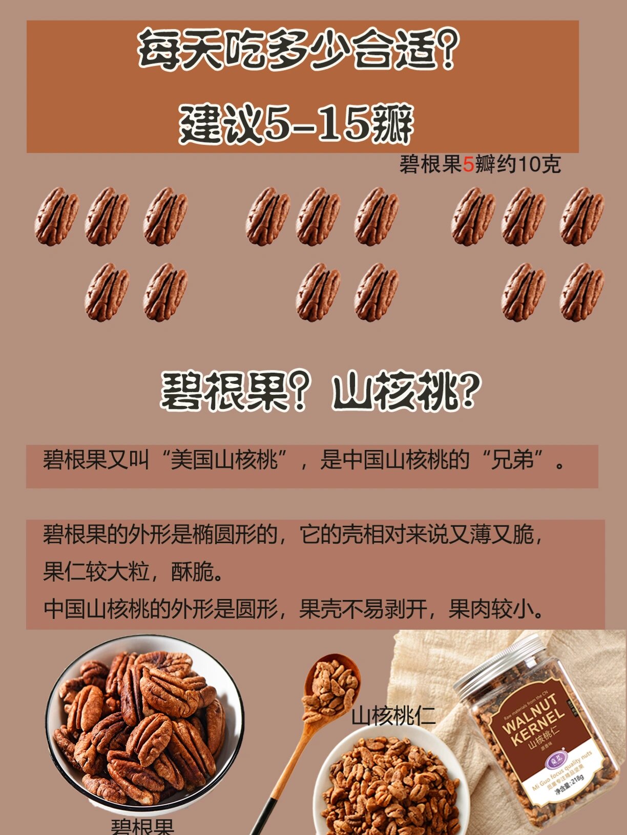7坚果小知识碧根果 ~ 每天吃多少?山核桃?