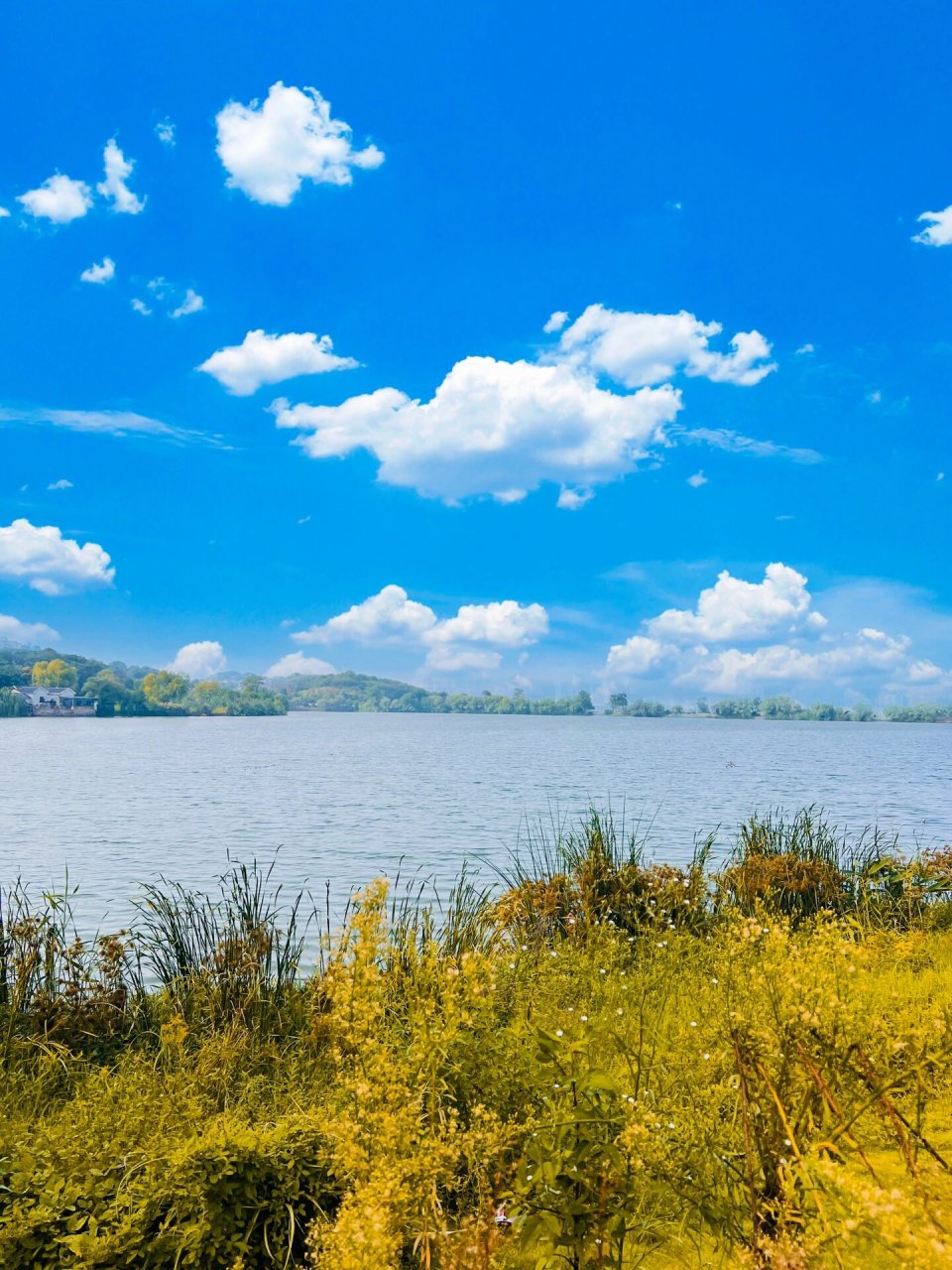 中秋节洞庭湖小镇美景 虽然今天很热,但是很开心.