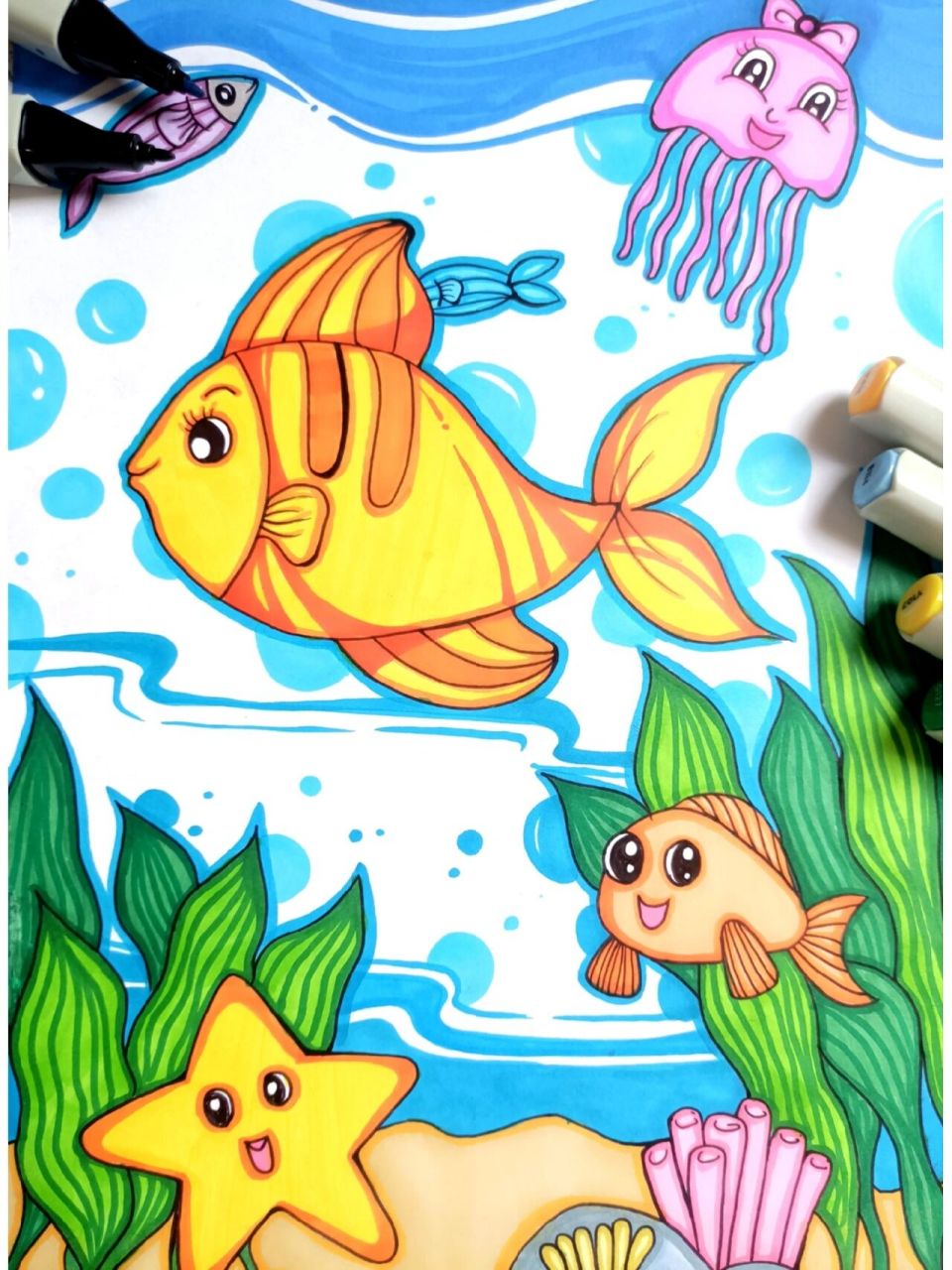 打开想象的大门,海底世界里有什么呢. 你会看到什么.