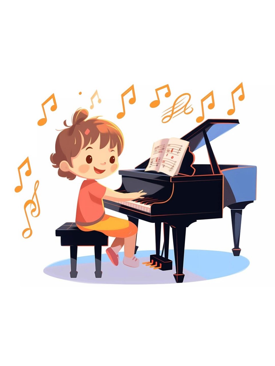 🎹免抠元素|卡通唱歌人物素材 🎤口袋今天带来一组免抠元素