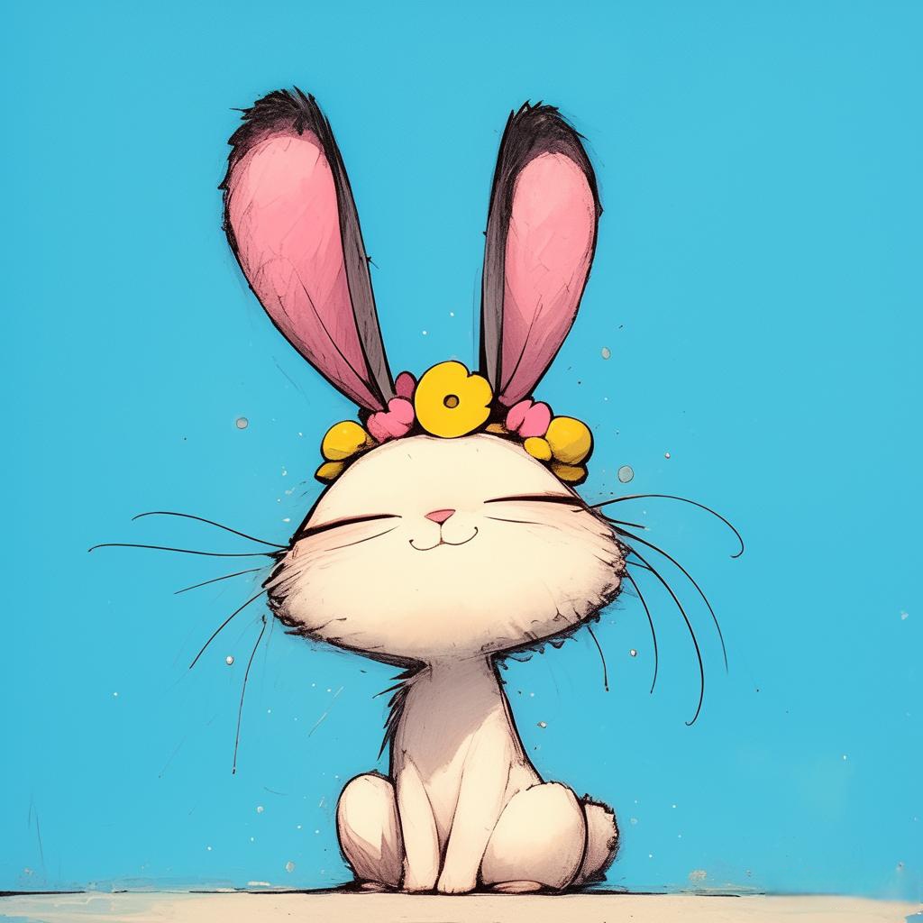 趣的萌怪兔头像,让你的社交圈炸裂