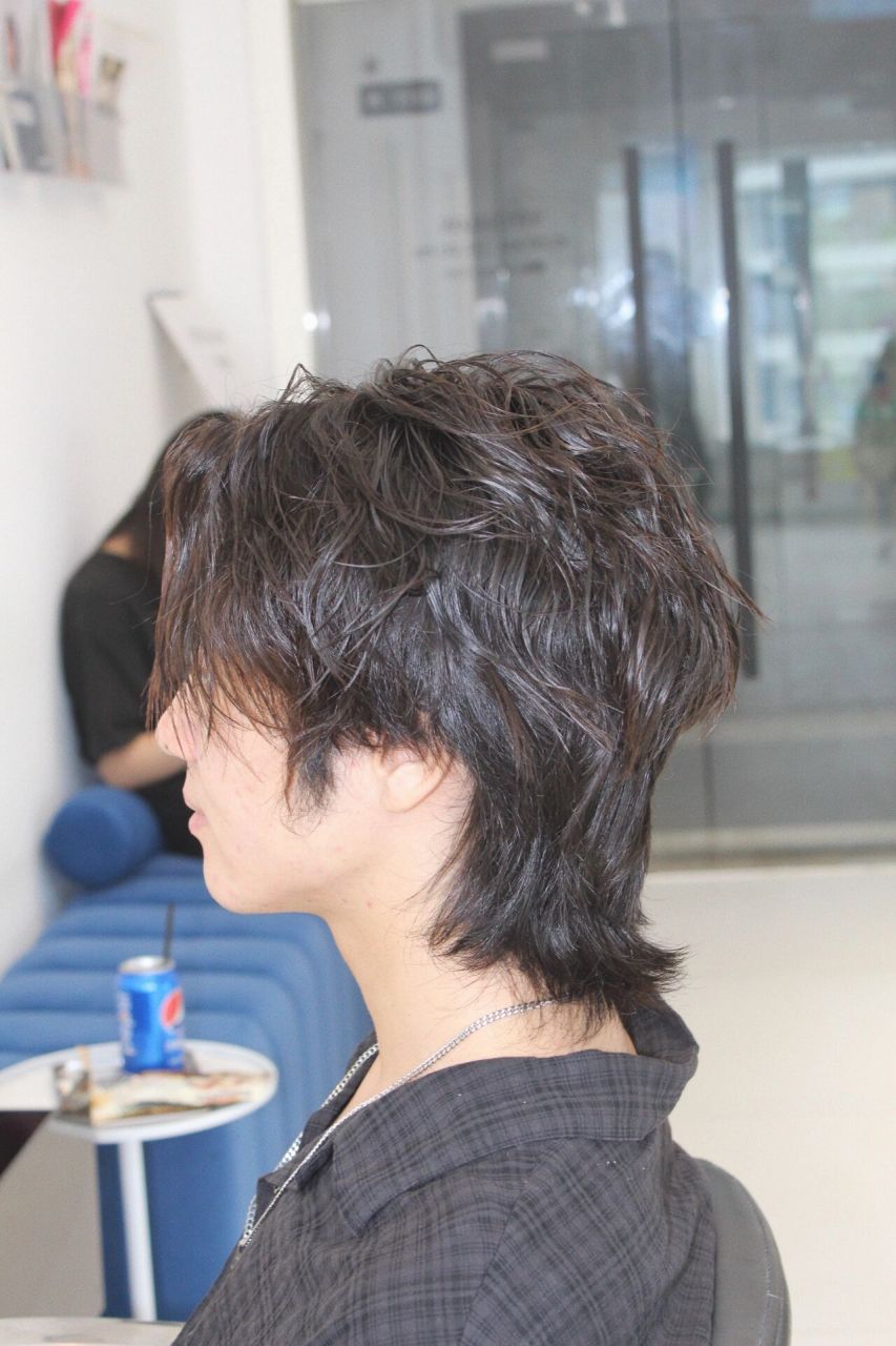 男生日系狼尾鲻鱼头!