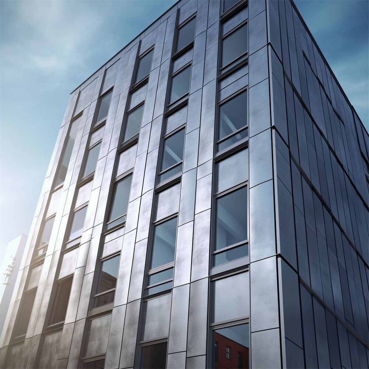 弧形铝合金方通是一种具有特殊设计的建筑材料,它的形状是弧形的,材质