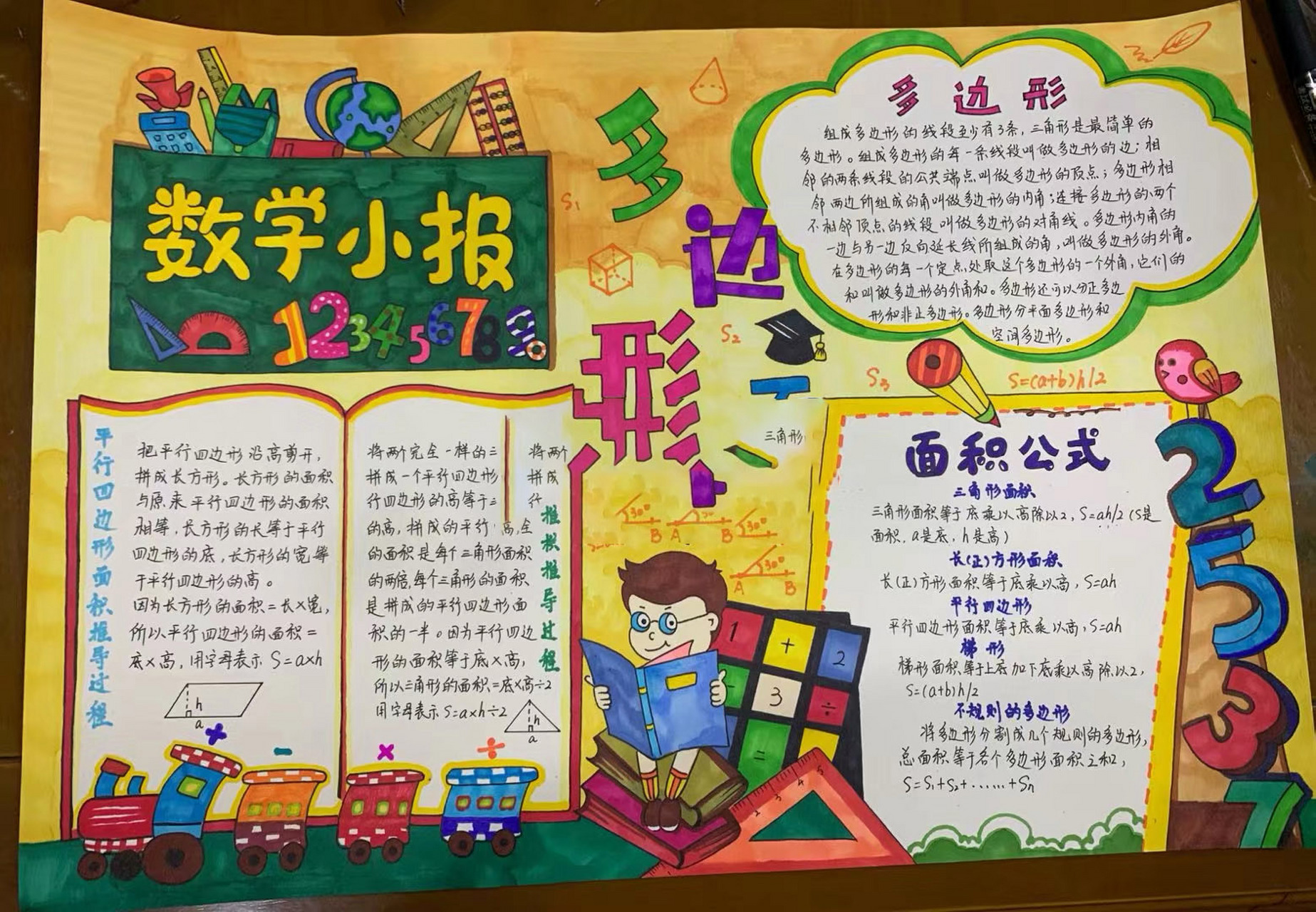手抄报|数学小报 (市一等奖) 主题:数学小报 绘画尺寸:a3 画材:马克笔