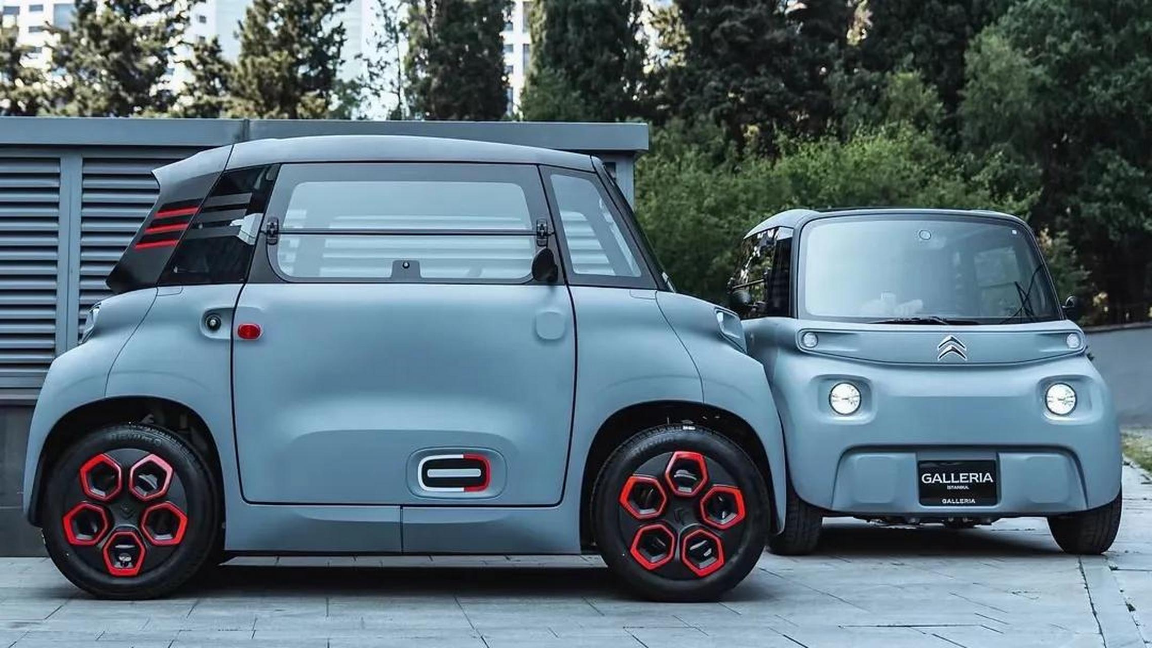 雪铁龙ami 纯电动大玩具,纯电续航里程为75km ,最高时速45km/h ,如果