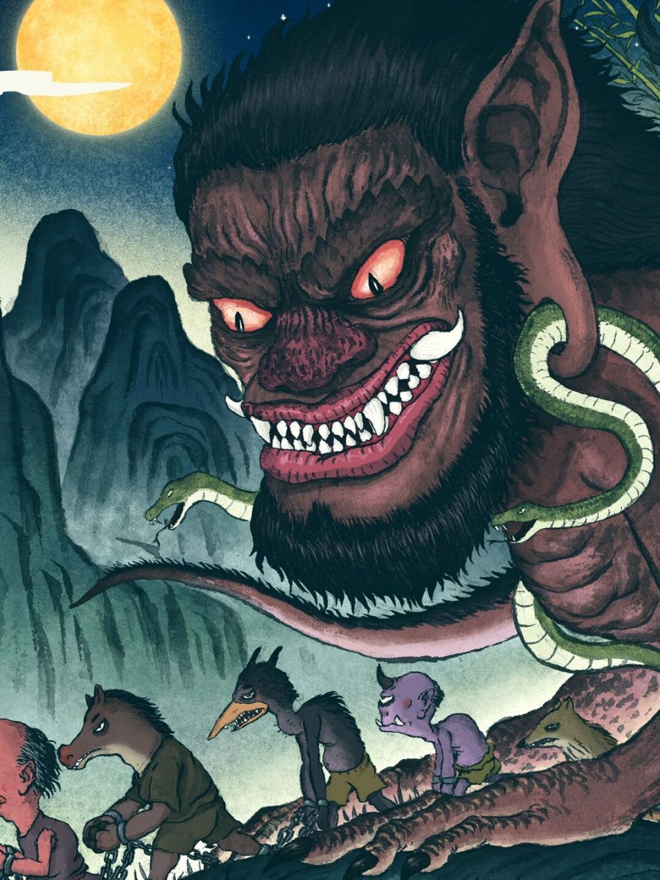 山海经--奢比尸 奢比尸,半人半兽的怪物,《山海经·大荒东经》说它是