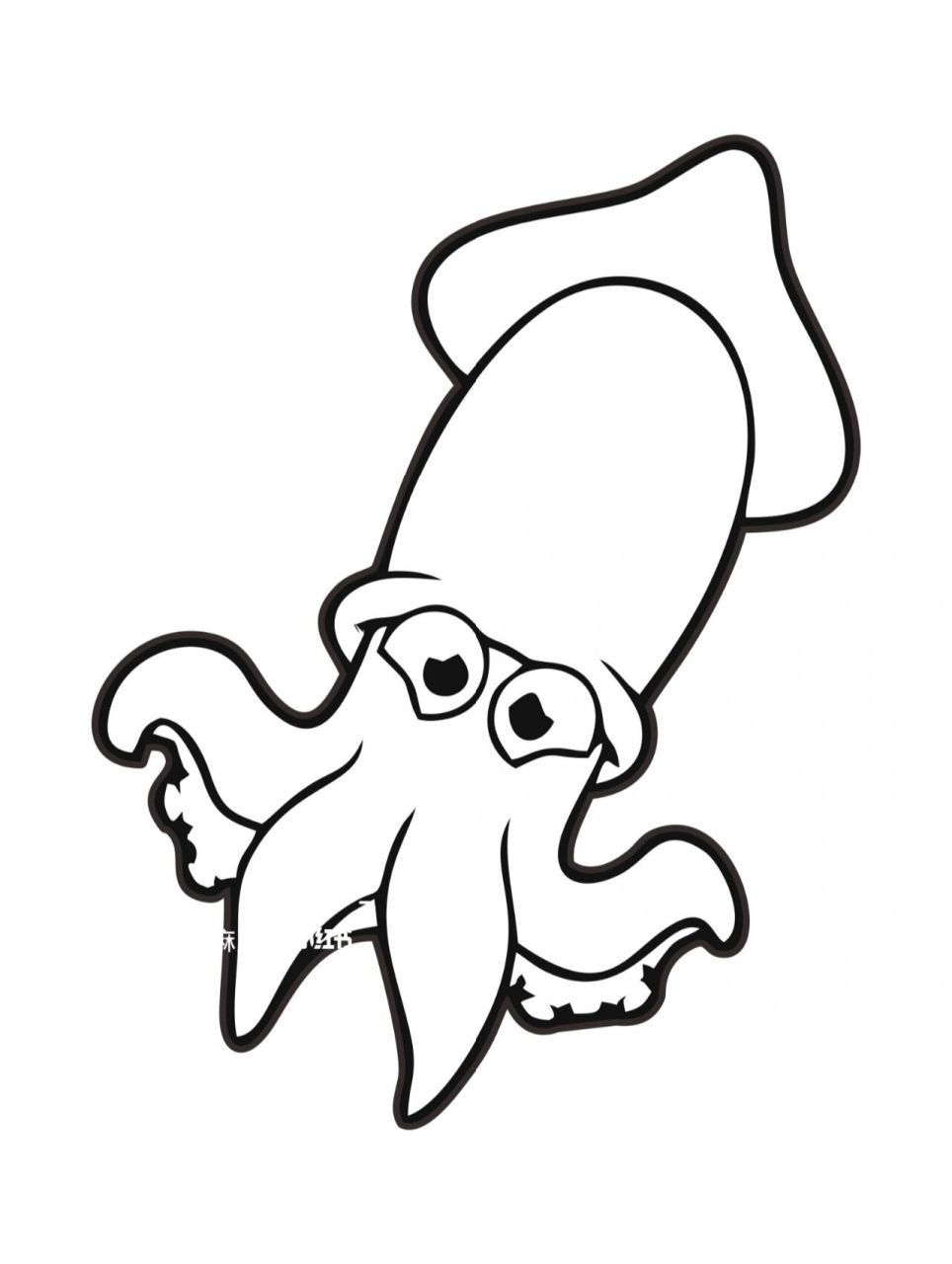 海底世界素材 | 海洋生物简笔画 各种可爱的海洋生物～你喜欢什么颜色