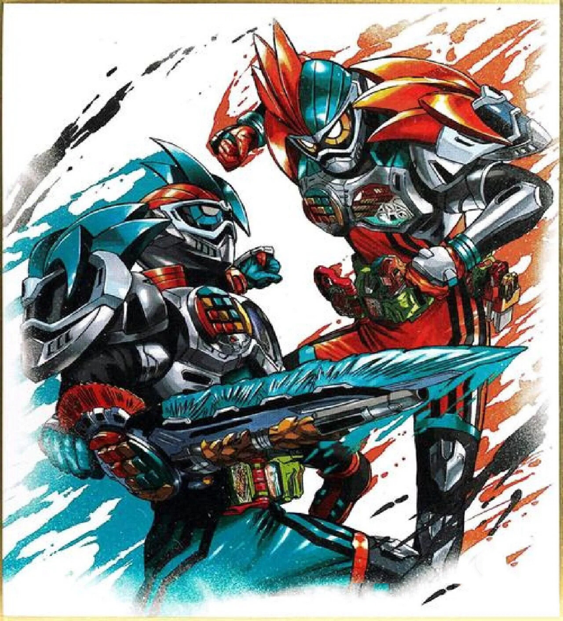 假面骑士艾克赛德头像 包含了一张艾克赛德的卡带图片和虾饺的卡带