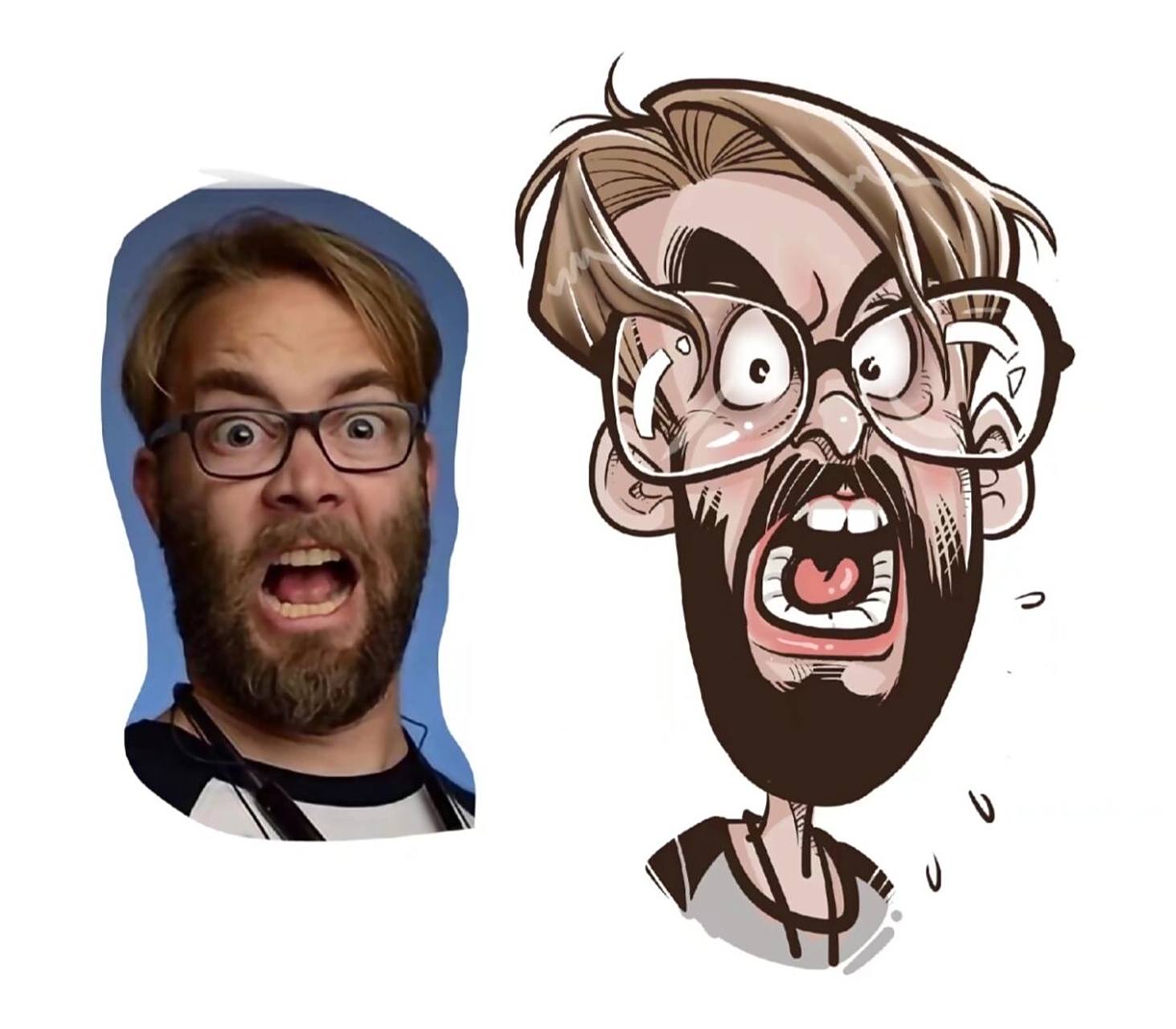 小4漫画:漫画人物一张 论如何在漫画中把夸张表现得更美. 漫画需要夸