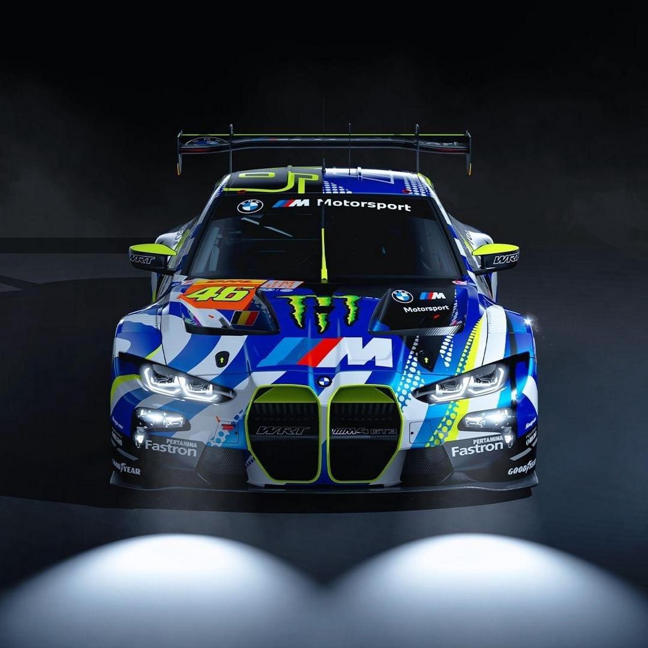 勒芒24小时耐力赛涂装罗西 vr46 bmwm4gt3 勒芒24小时耐力赛 赛车