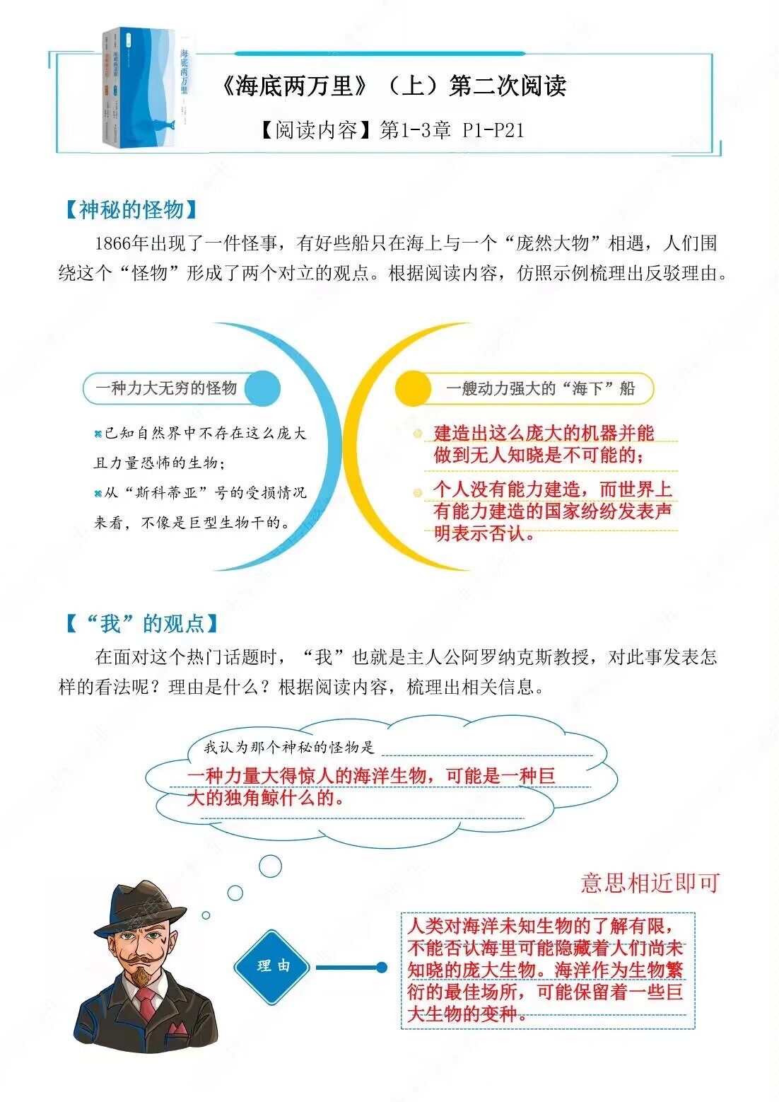 海底两万里(上)导读单@轻舞飞扬梦的动态
