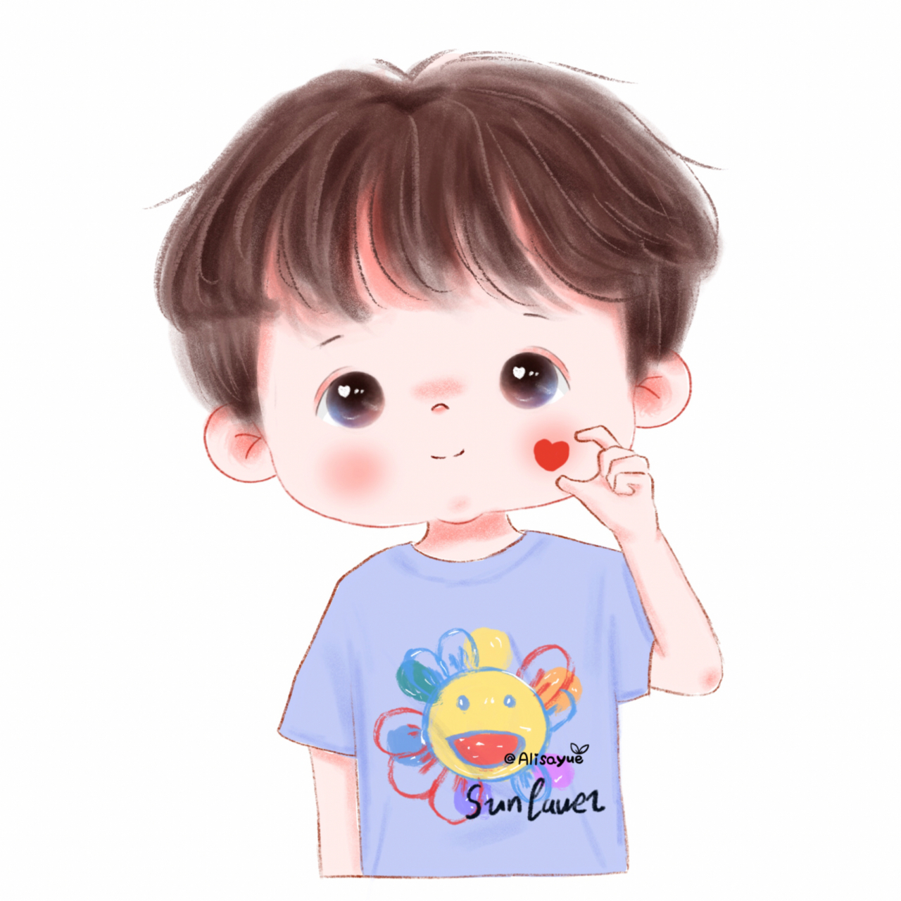 长按图片可以保存 转载临摹请注明出处(不可二改和商用) #萌宝头像