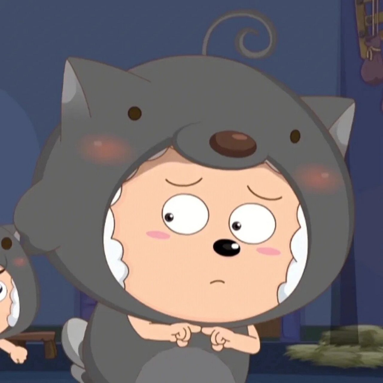 扮成狼的懒羊羊(头像) #懒羊羊# #喜羊羊与灰太狼# #头像分享