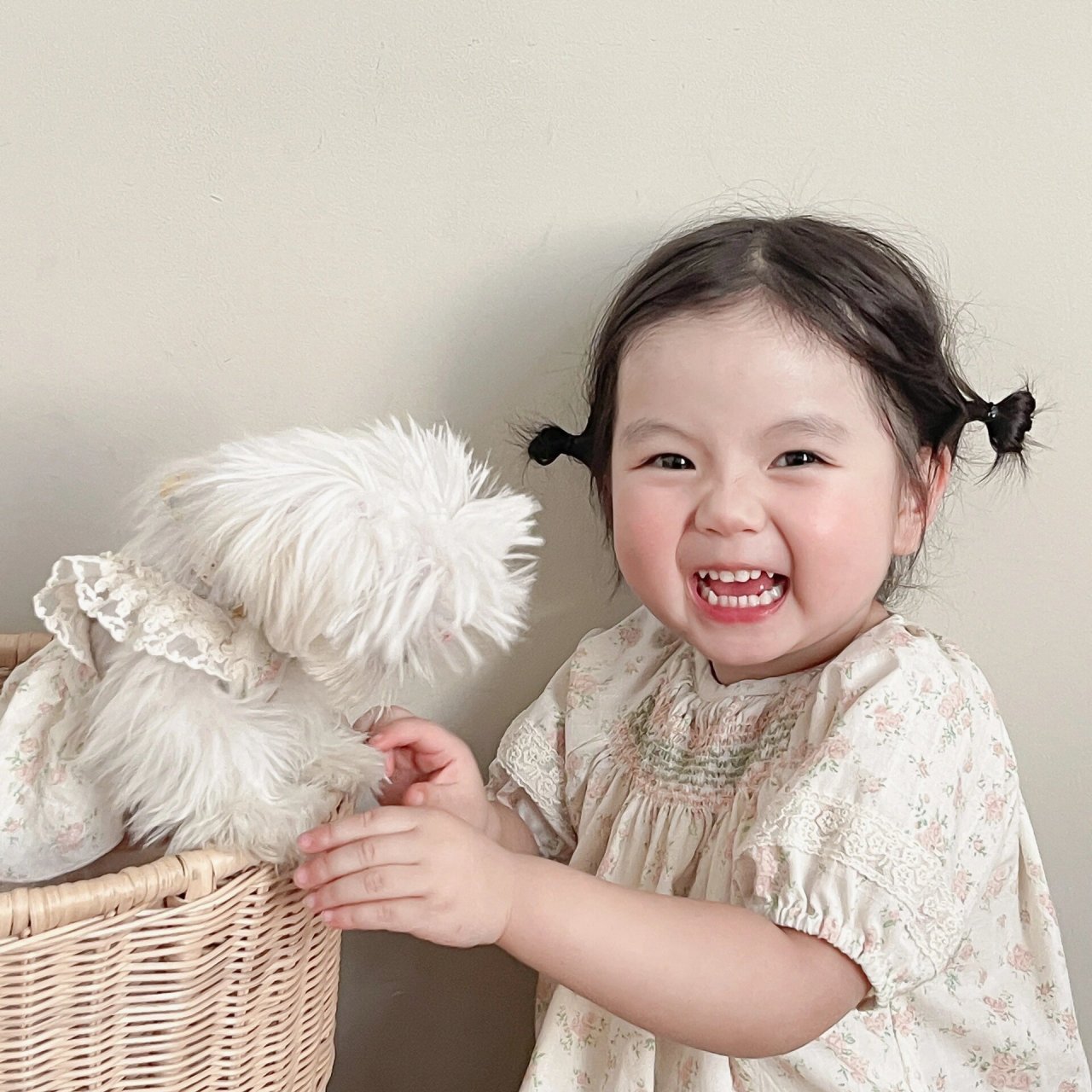 萌娃和萌宠98放在一起,要萌翻了 一组可爱到流口水的头像