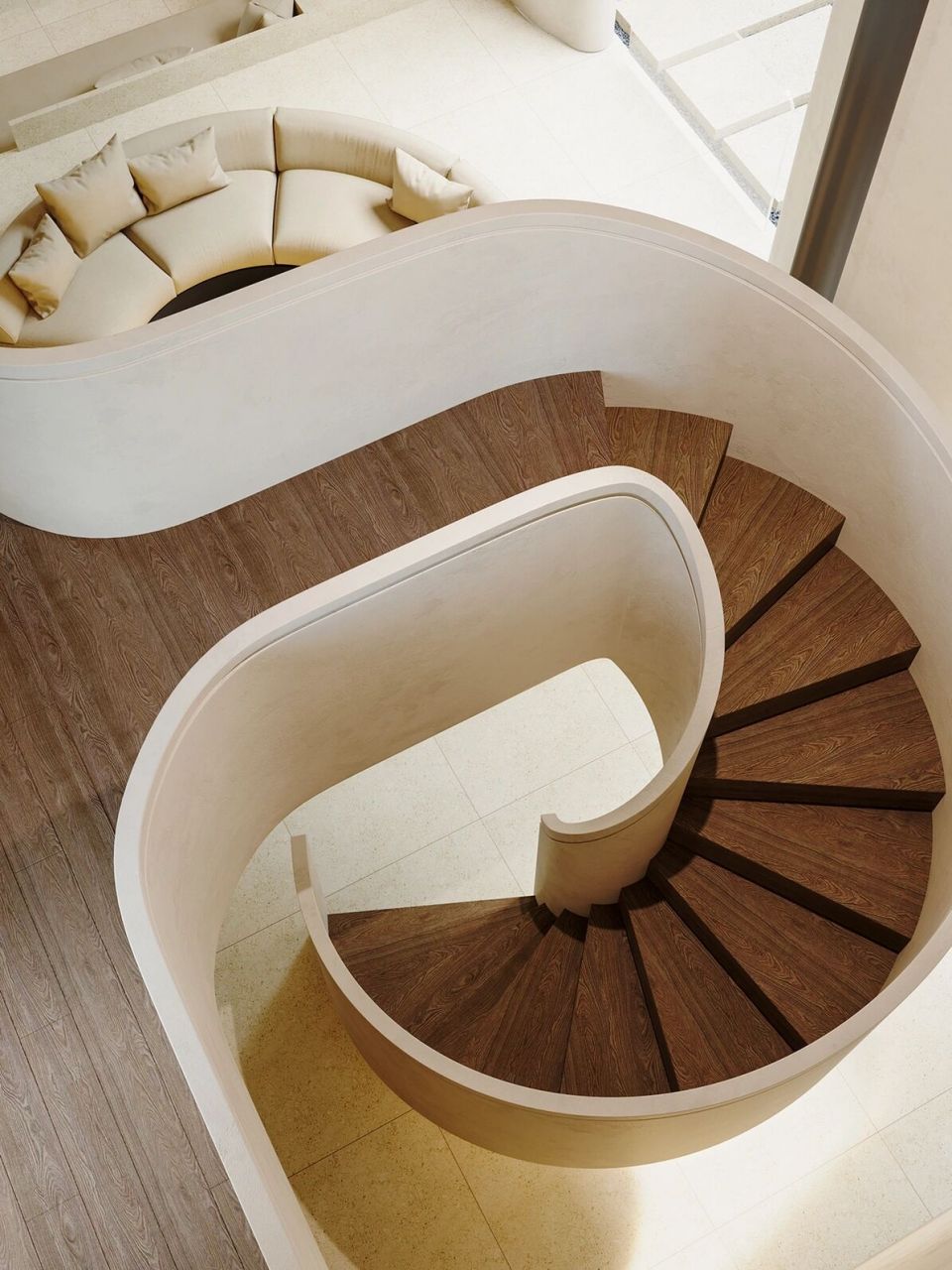 地下室夹层,旋转楼梯美入了眼! 空间美学·思想独立·自由原创