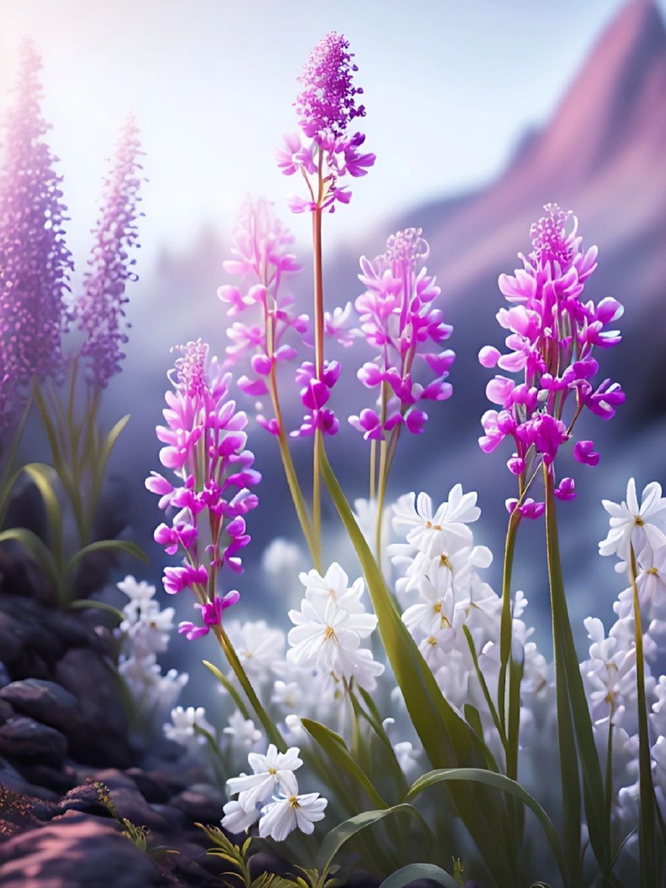 各种颜色的风信子