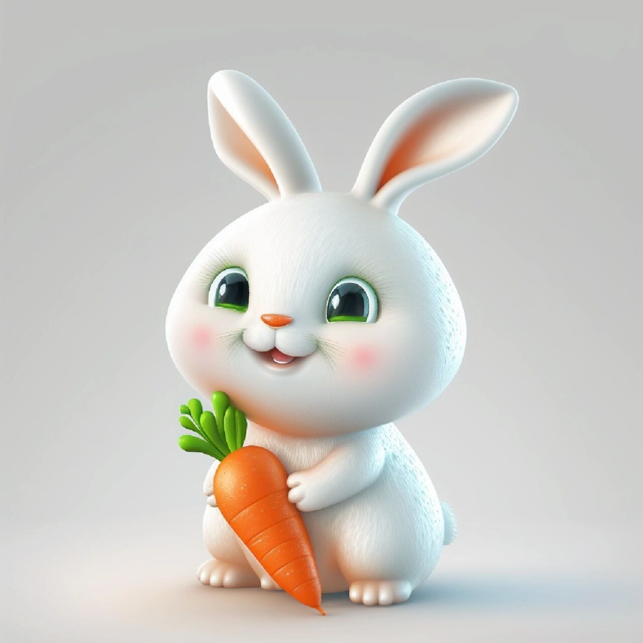 爱吃胡萝卜的小胖兔   