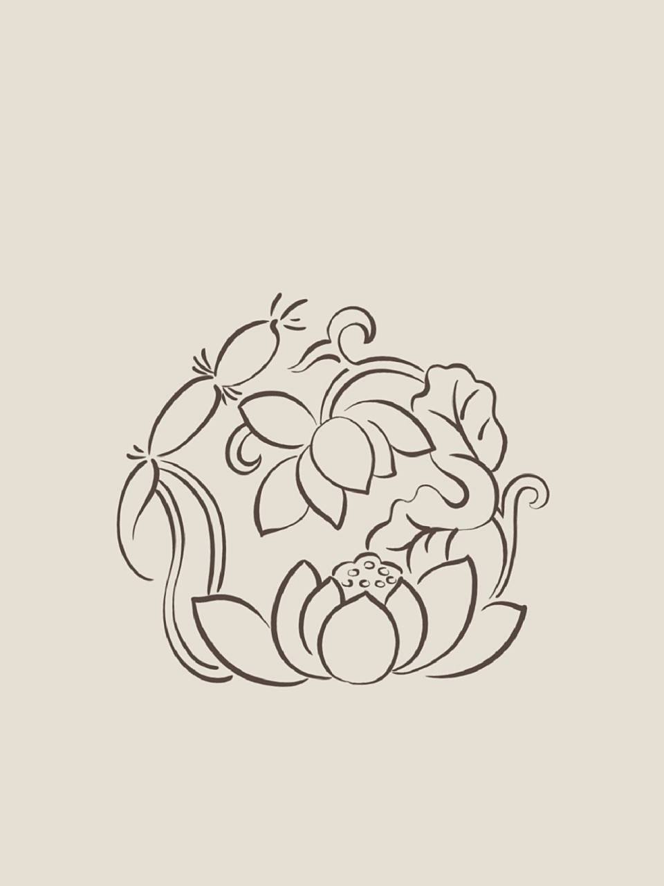 中国传统纹样|宋 莲花纹