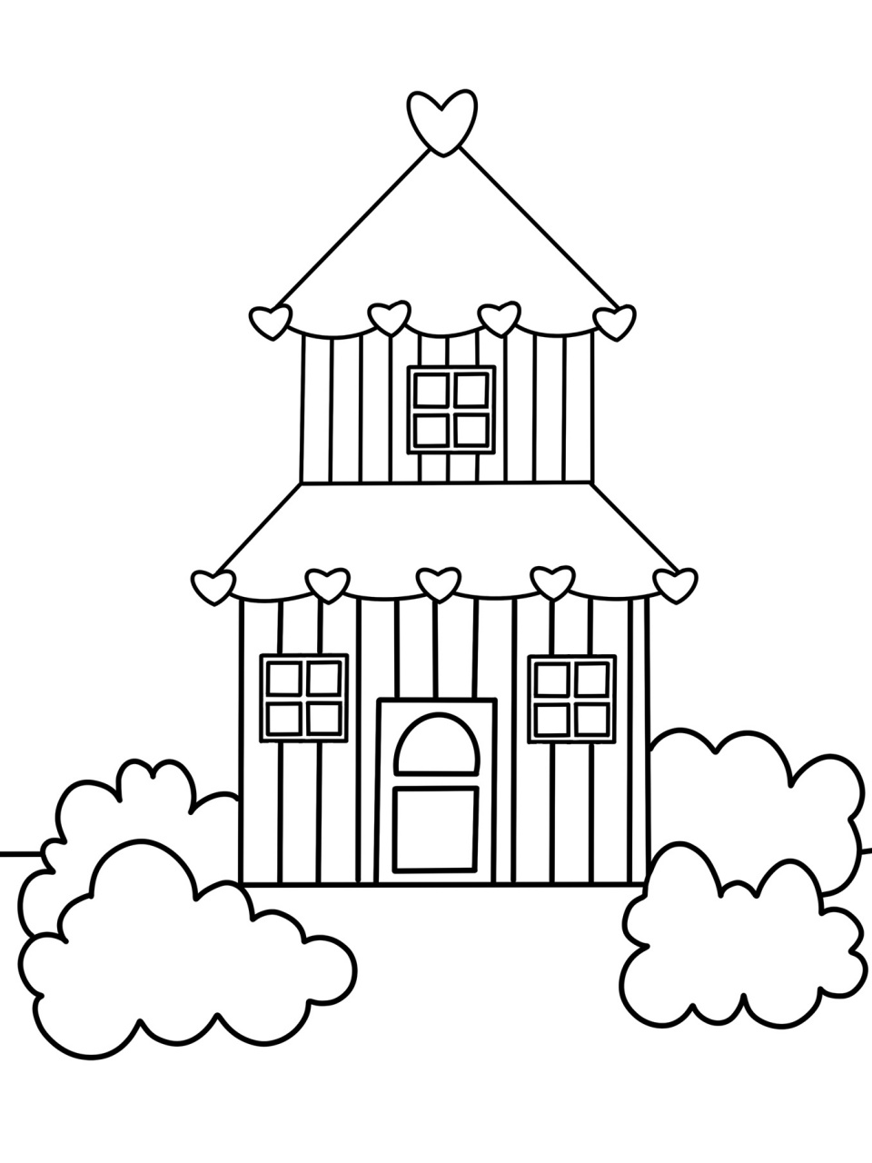 粉色创意房子92 儿童画 创意画 简笔画 #创意美术儿童画# #儿童简笔