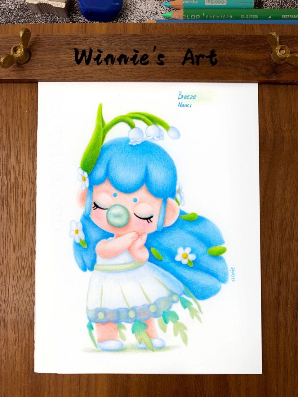 【手绘彩铅盲盒】秘密花园/nanci微风/附线稿 今天录完了彩铅盲盒团练