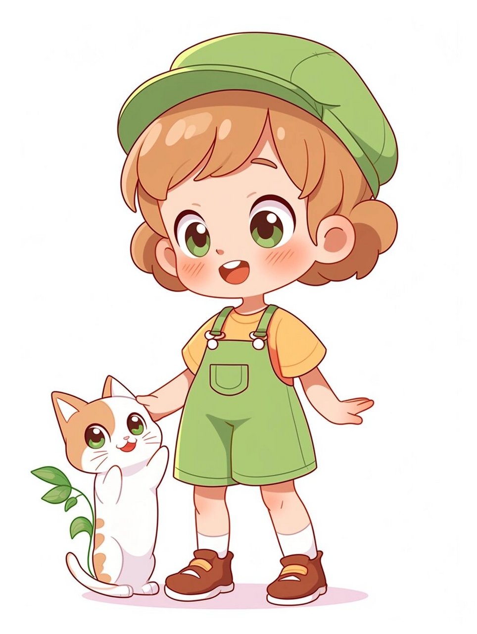 "招财猫散花  财源滚滚进你家 " #招财猫# #动漫# #猫猫# #q版人物