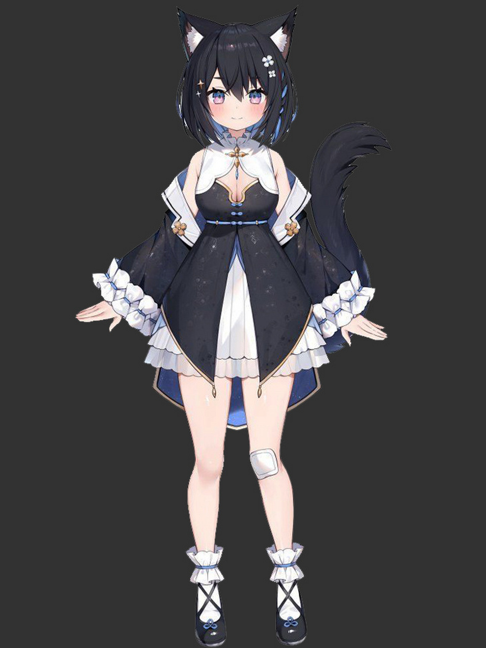 二次元动漫人物布线:小狐女模型角色建模 3d建模绕不过的人物布线教程